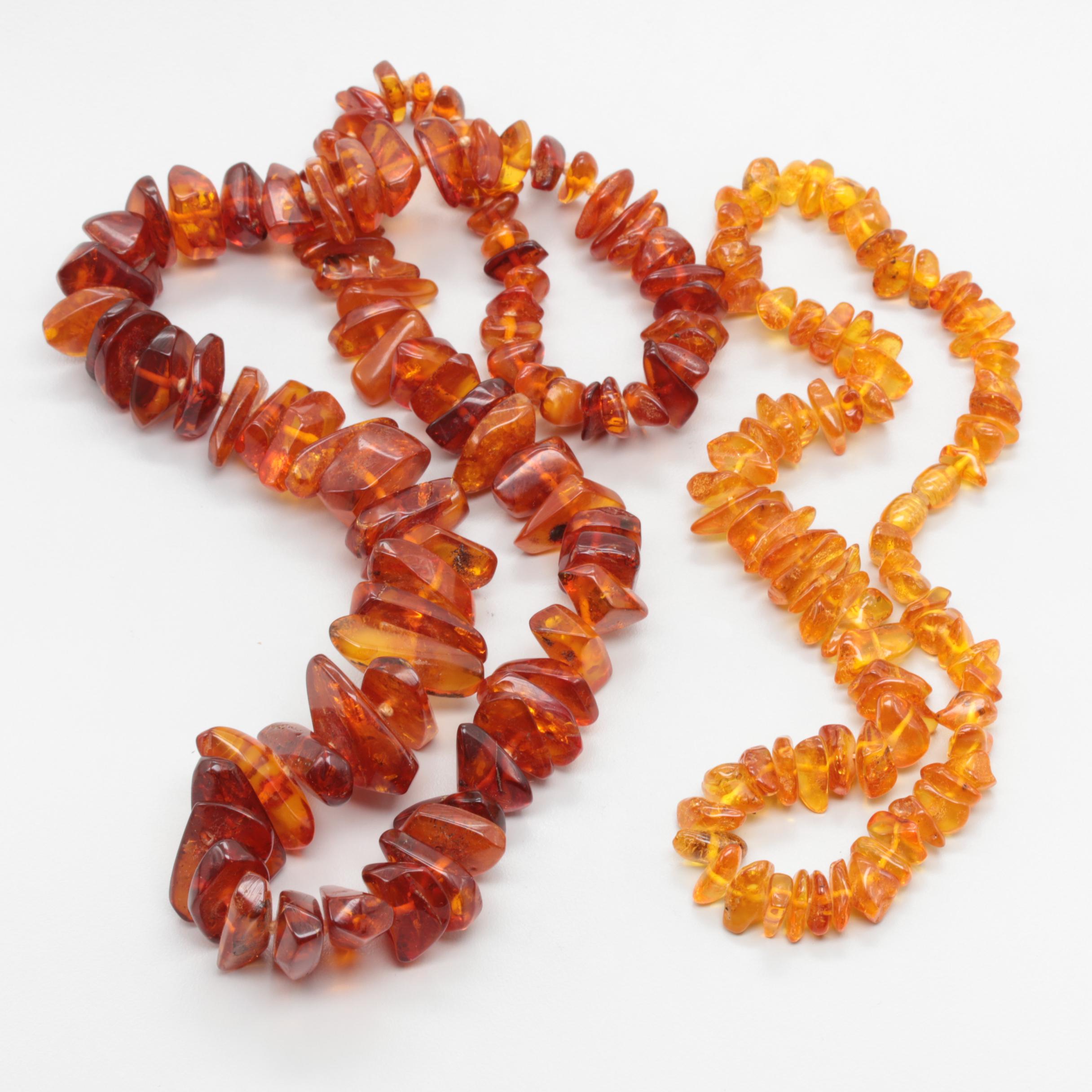 Amber Beaded Necklaces