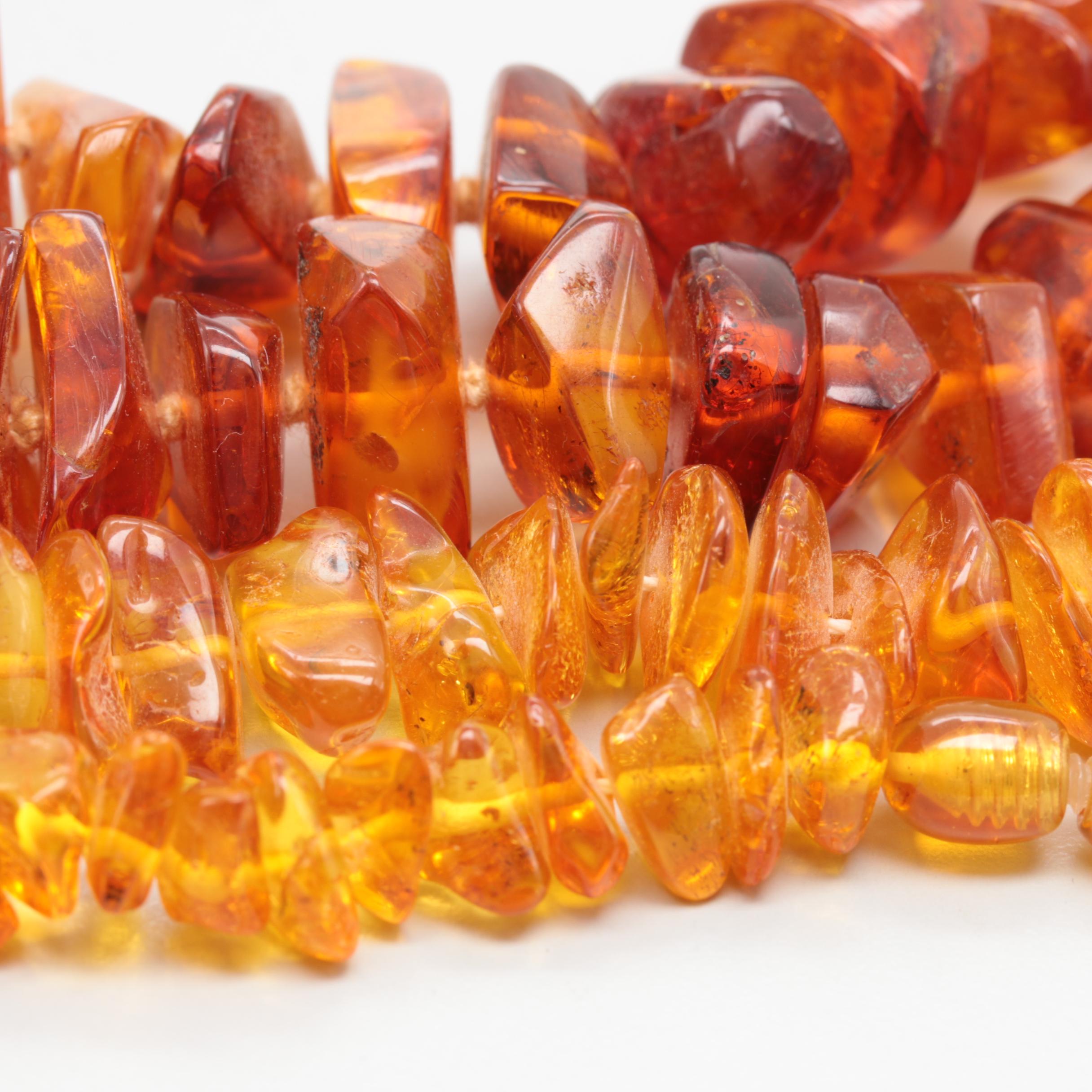 Amber Beaded Necklaces