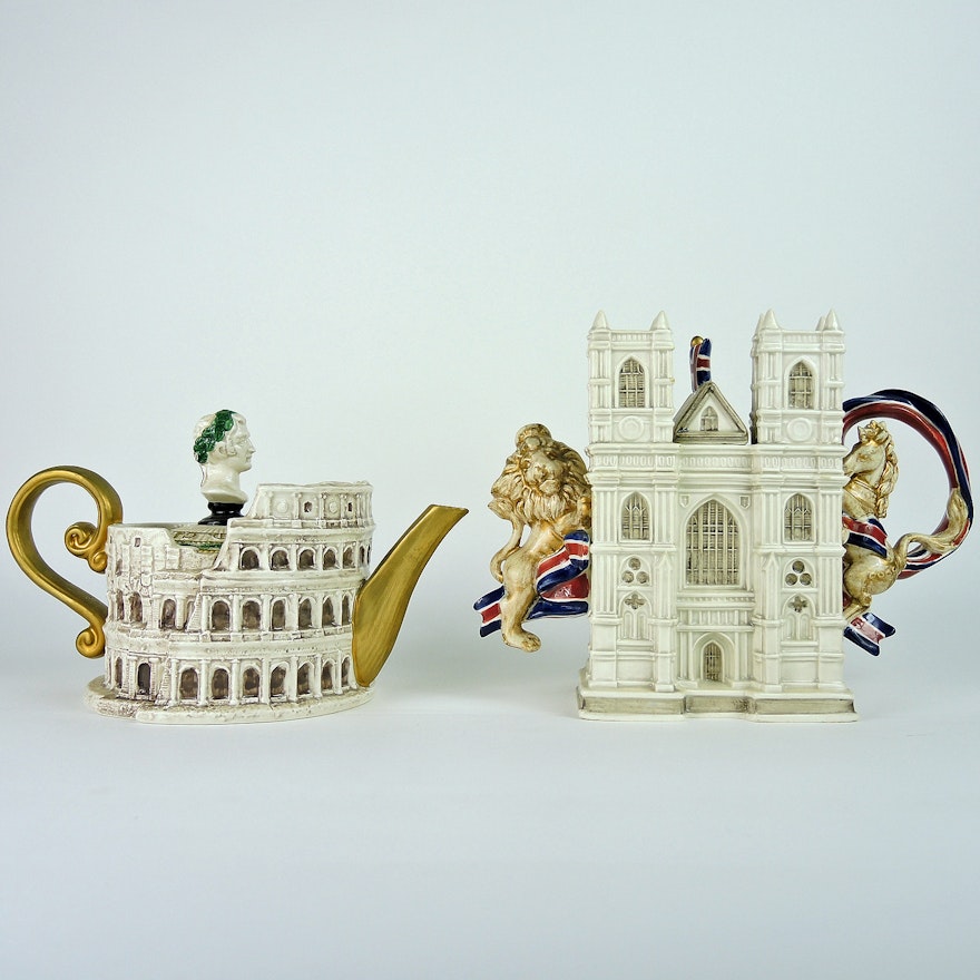 Fitz and Floyd Collector's Series Teapots