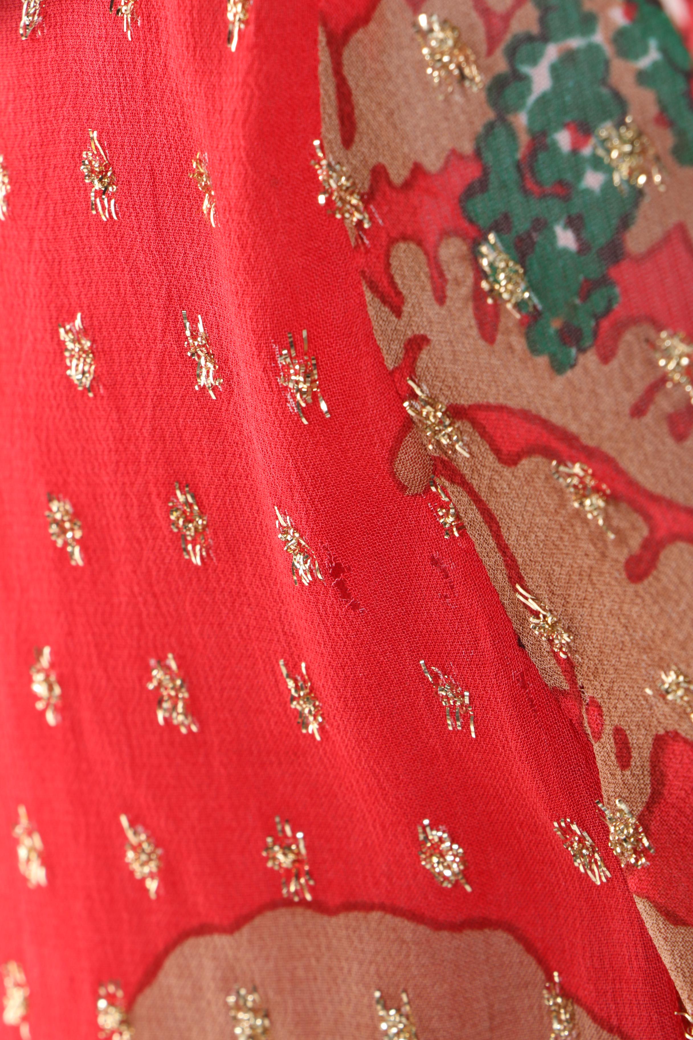 Women's 1970s Vintage Shannon Rodgers for Jerry Silverman Maxi Dress