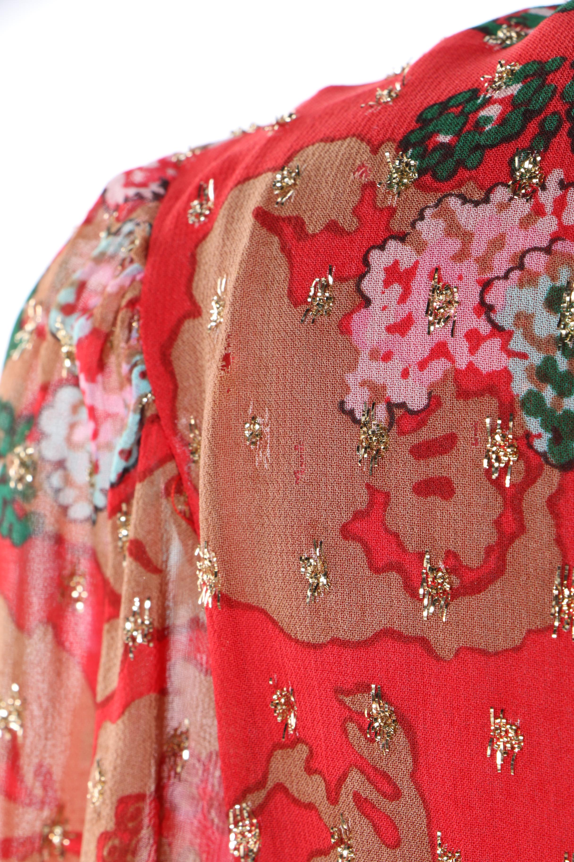 Women's 1970s Vintage Shannon Rodgers for Jerry Silverman Maxi Dress