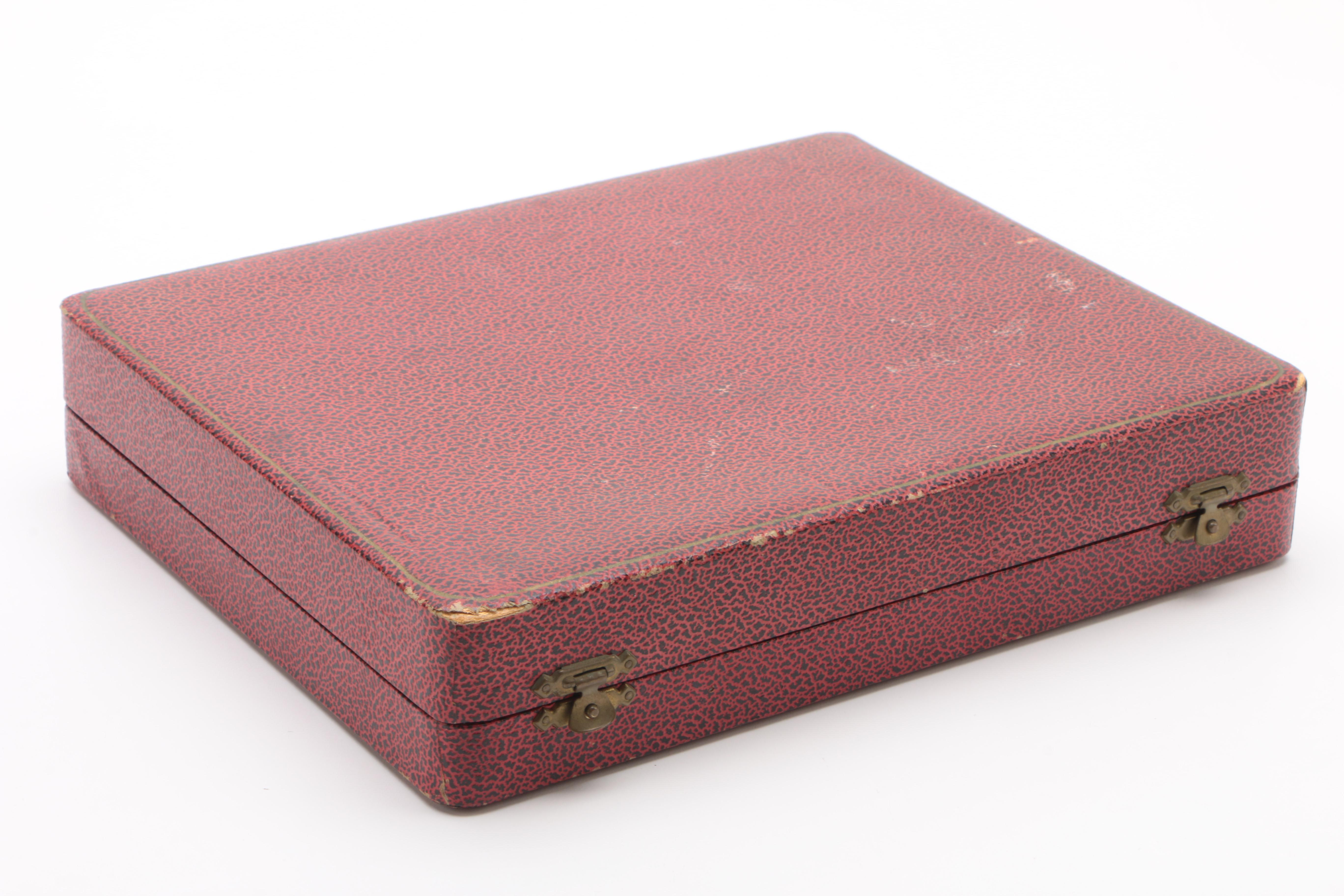 Vintage Royal Crown Derby "Old Imari" Fruit Knives and Trinket Box