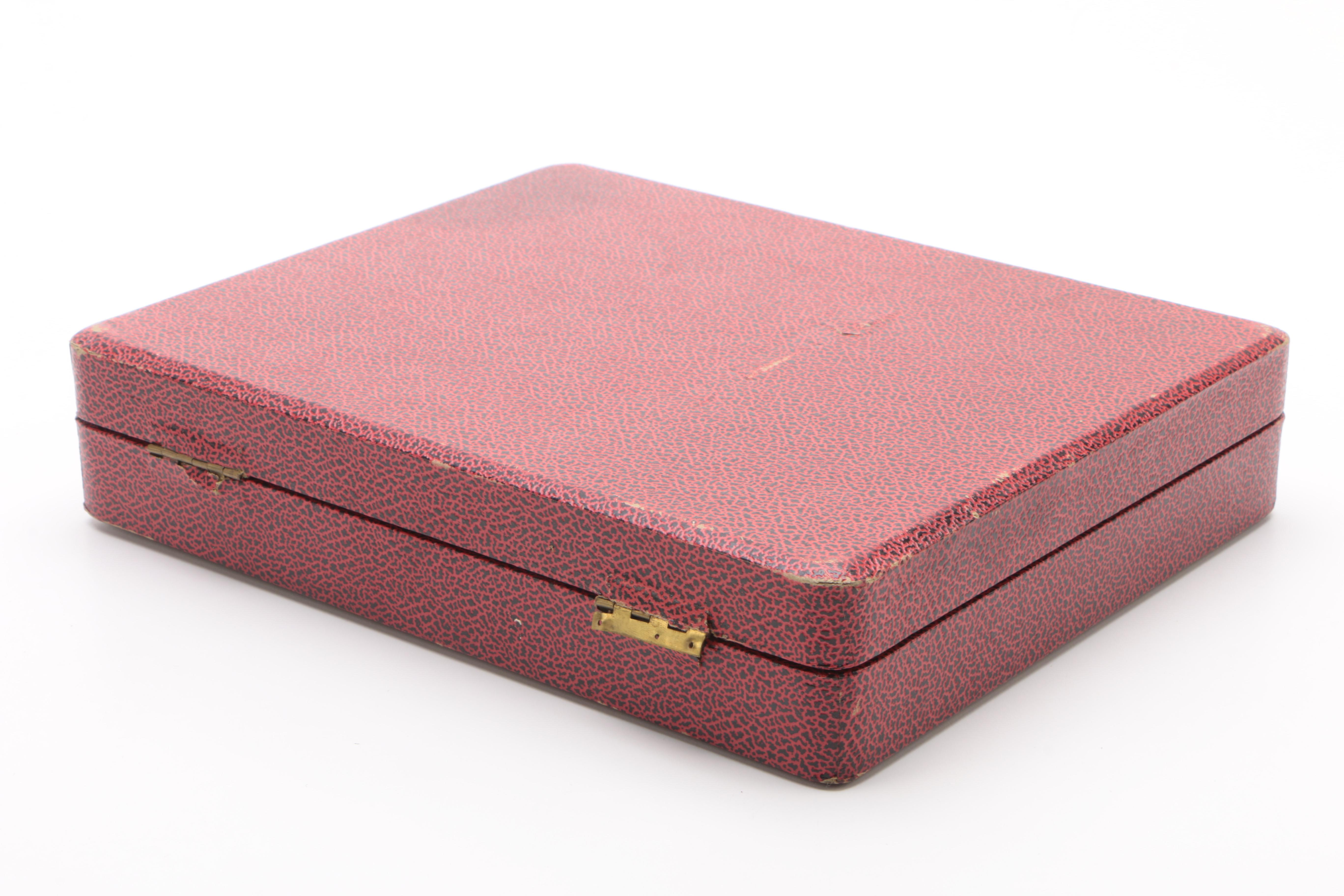 Vintage Royal Crown Derby "Old Imari" Fruit Knives and Trinket Box