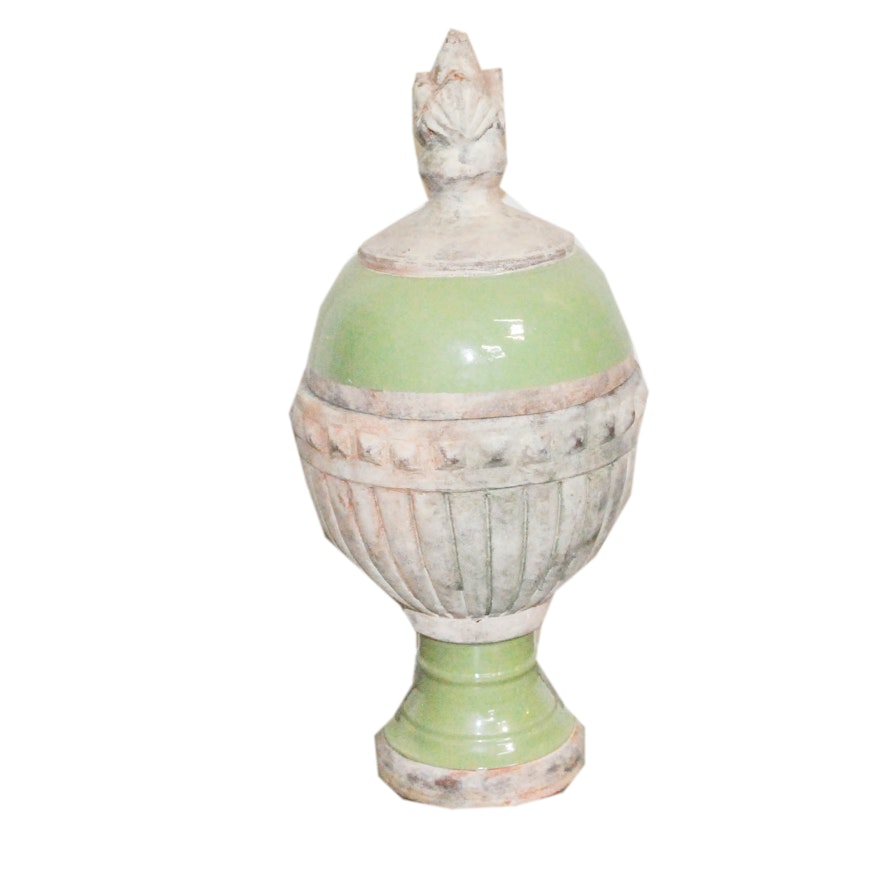 Decorative Ceramic Lidded Urn