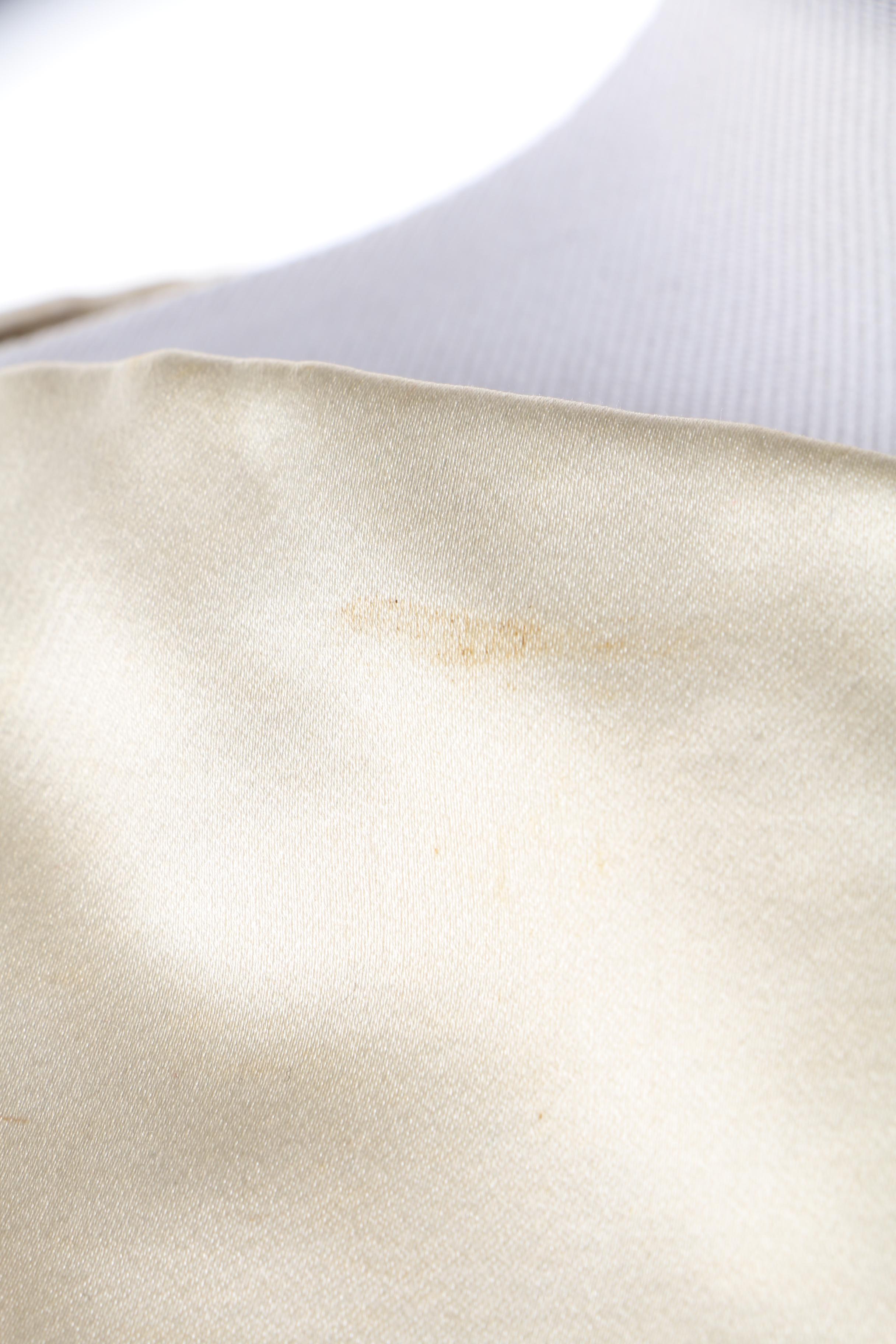 Women's 1960s Vintage Adele Simpson Ivory, Ochre and Black Silk Cocktail Dress