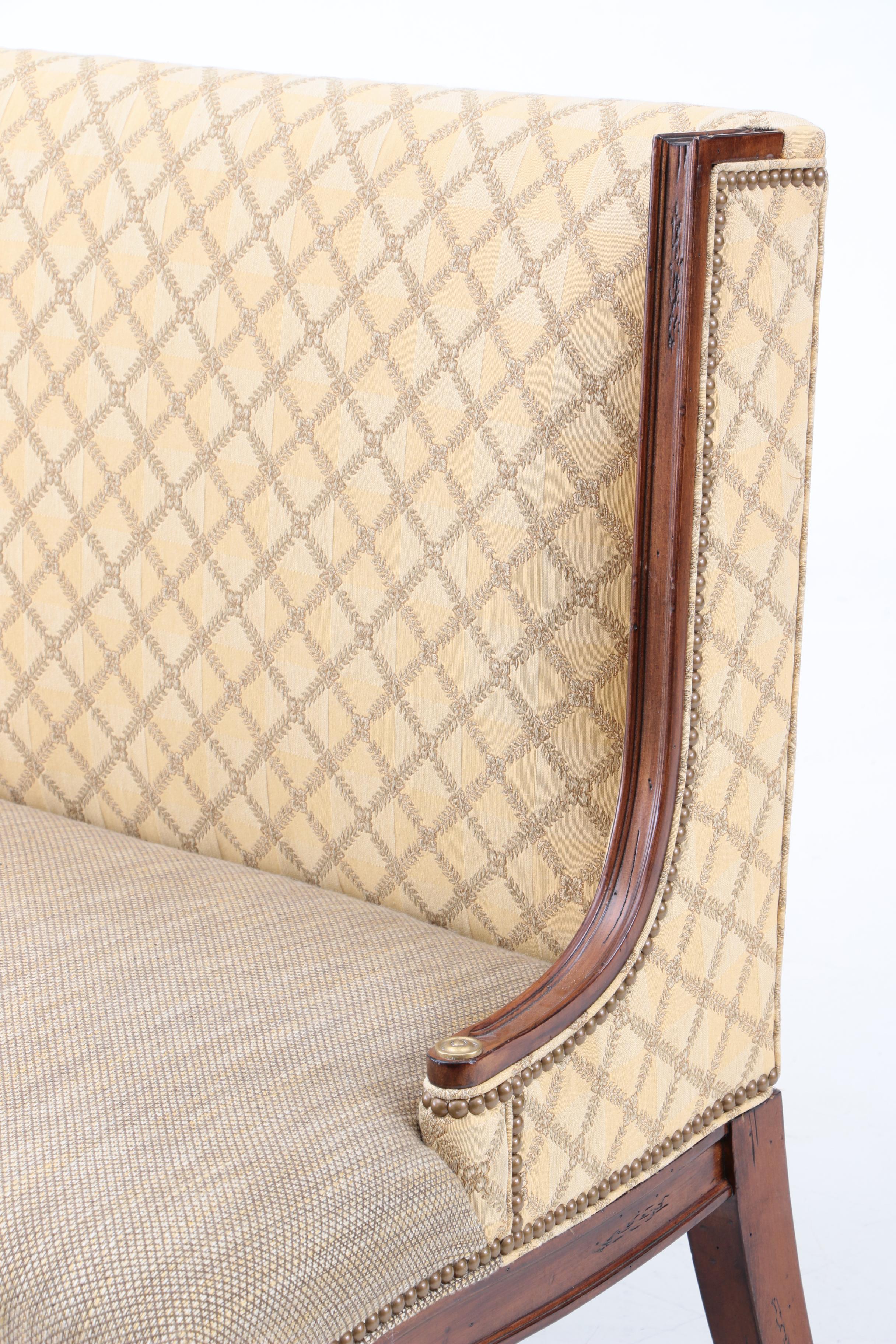 Empire Style Upholstered Love Seat by Hickory White