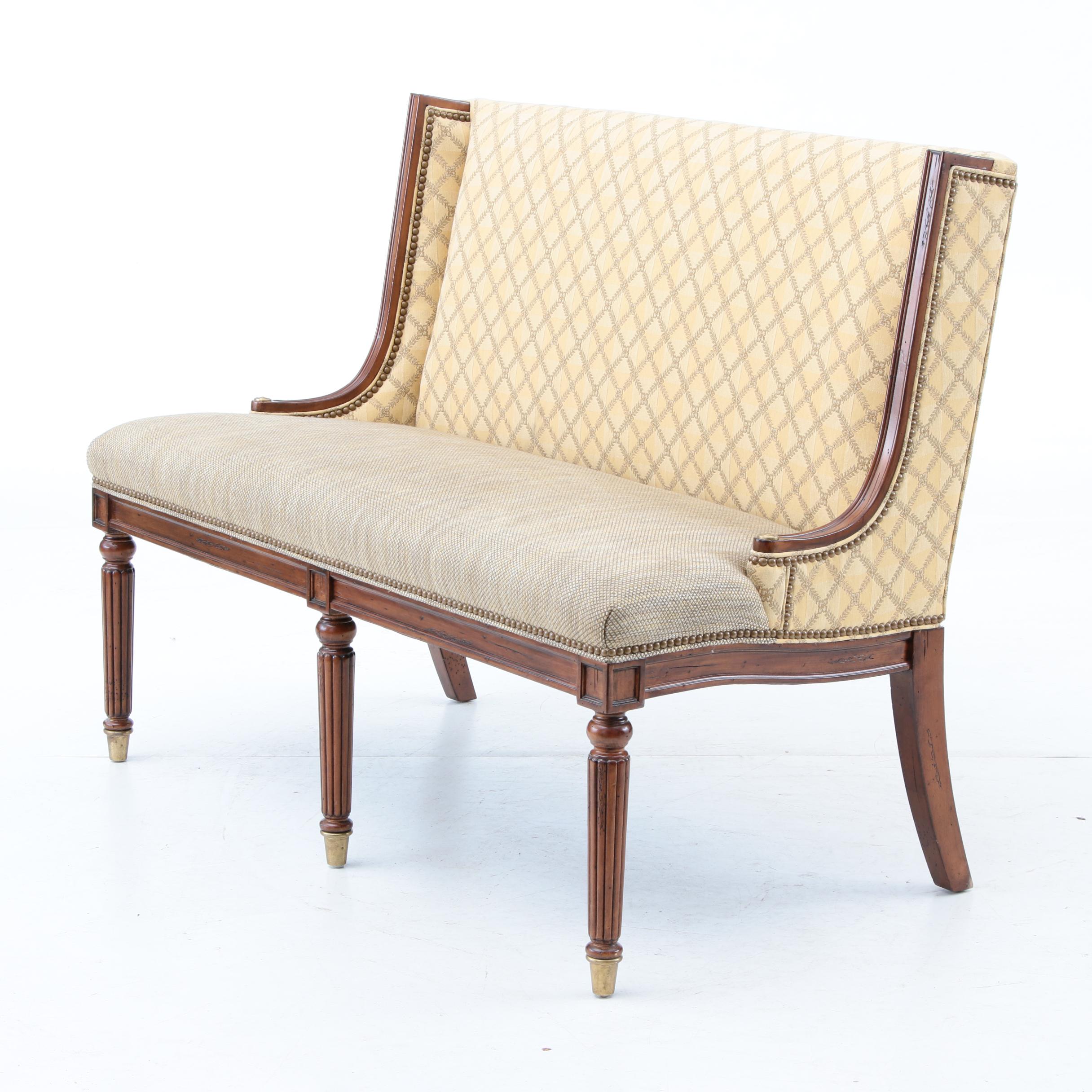 Empire Style Upholstered Love Seat by Hickory White