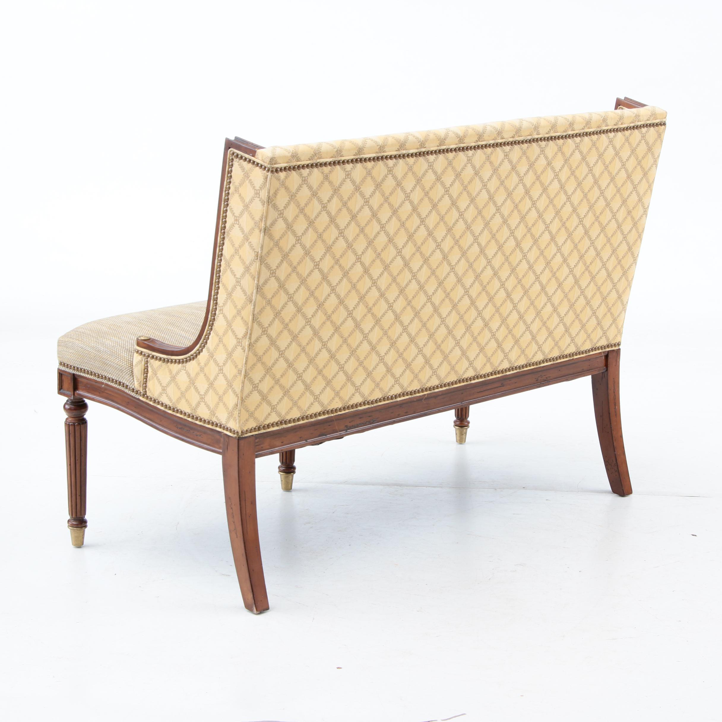 Empire Style Upholstered Love Seat by Hickory White