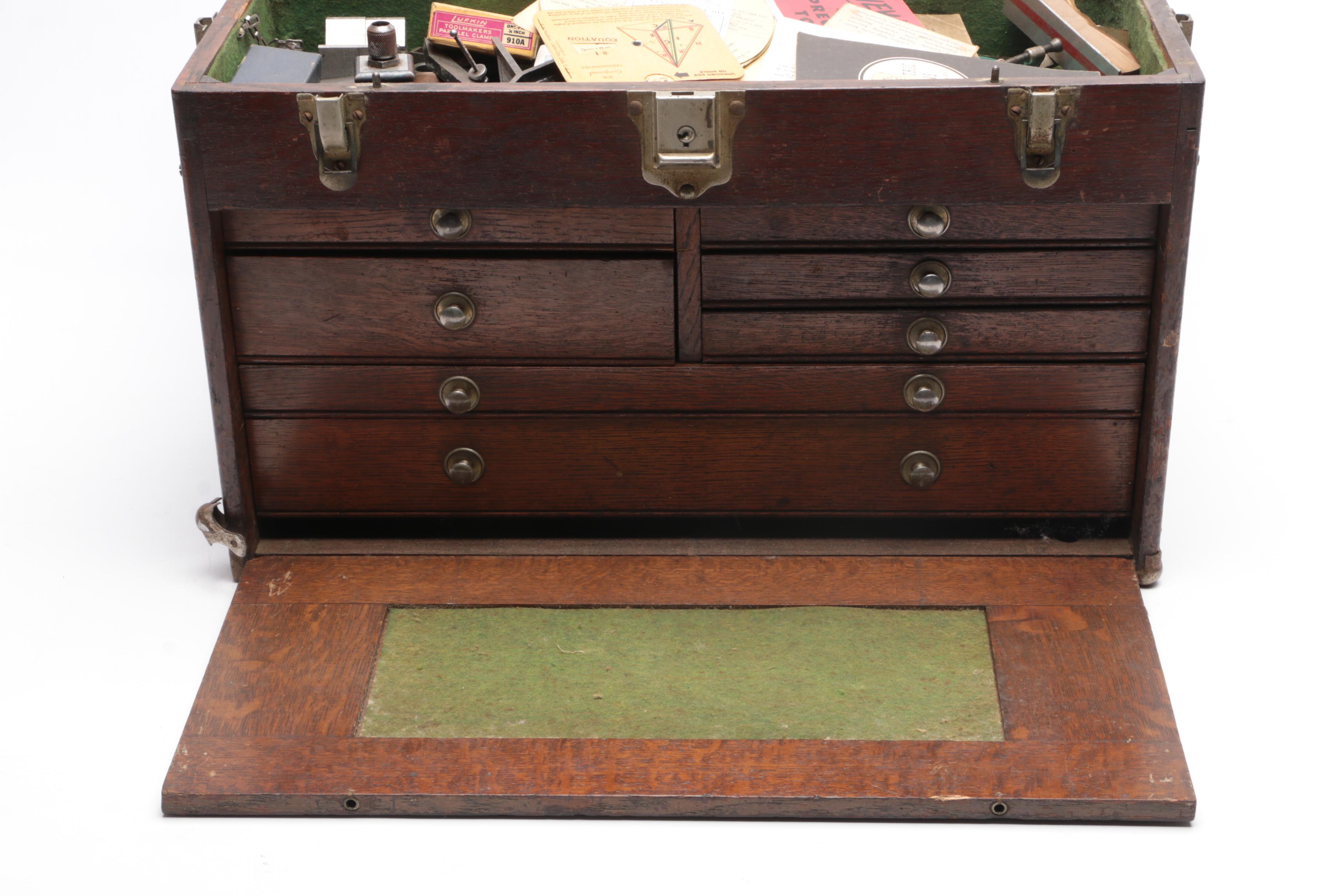 Antique Machinist's Chest