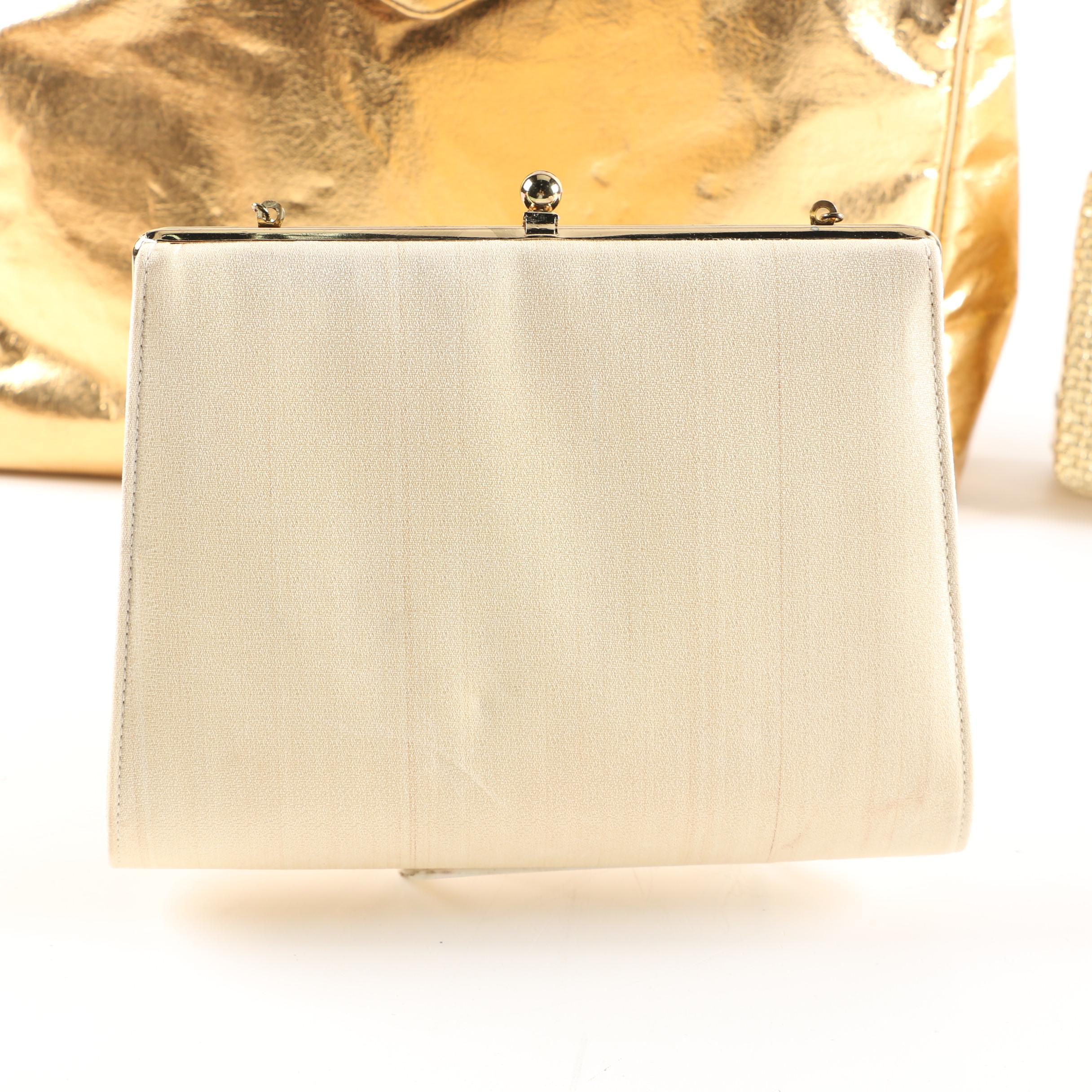 Vintage Gold Tone Handbags with Rodo, Mister Ernest and Anne Klein for Calderon