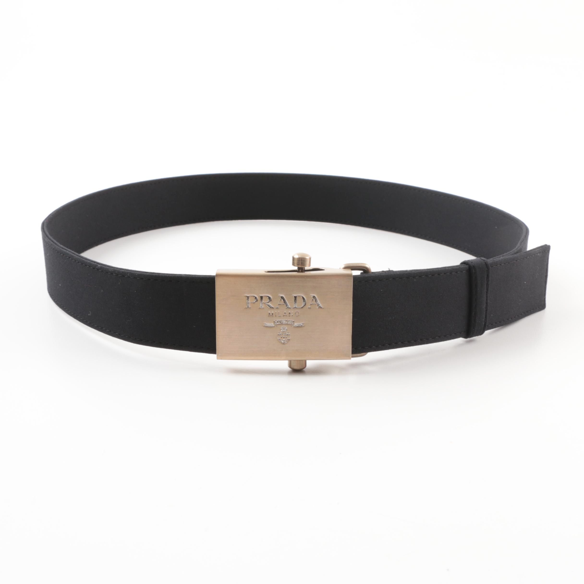 Prada Black Sleeveless Dress with Belt