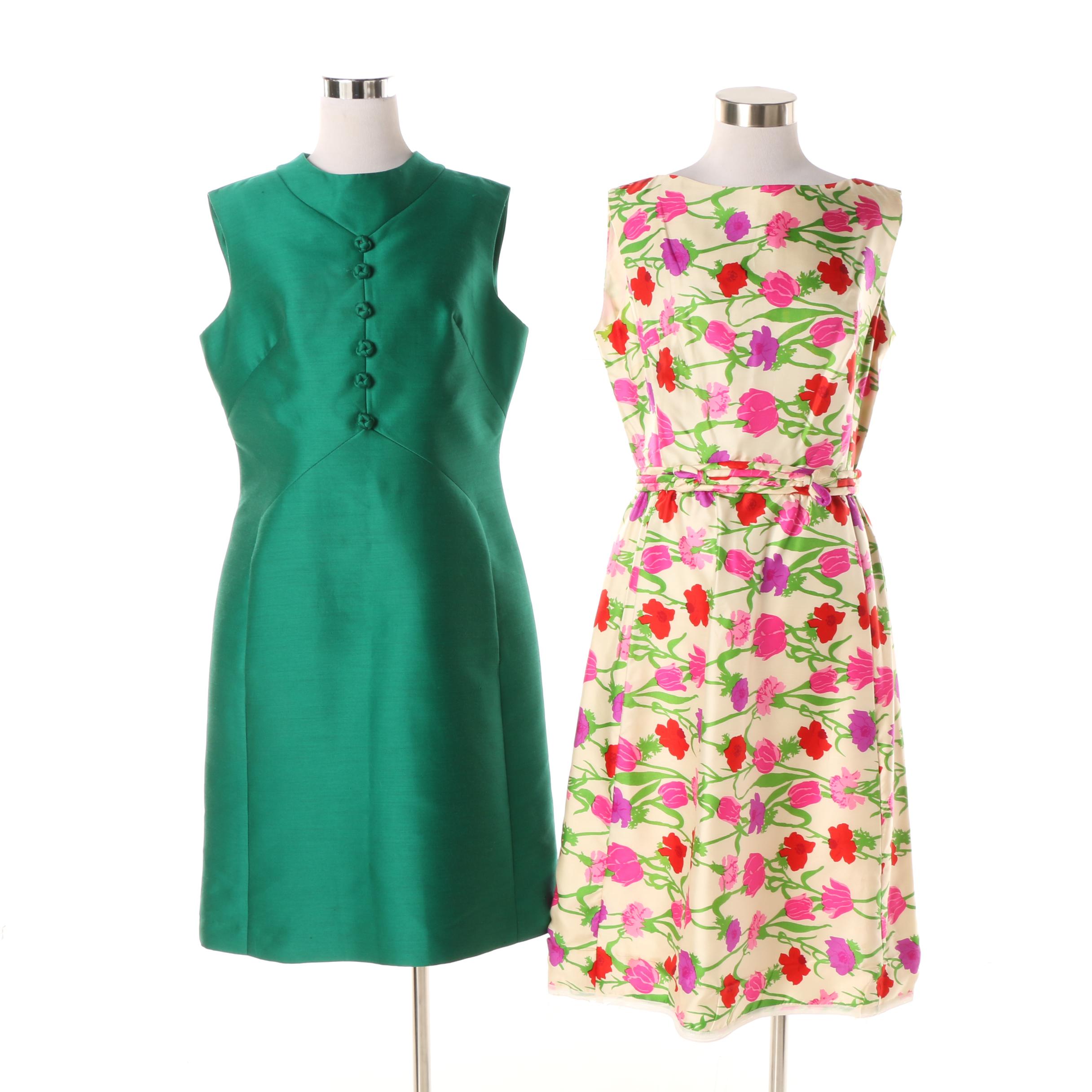 Women's 1960s Vintage Romantica by Victor Costa and Donlé Sleeveless Dresses