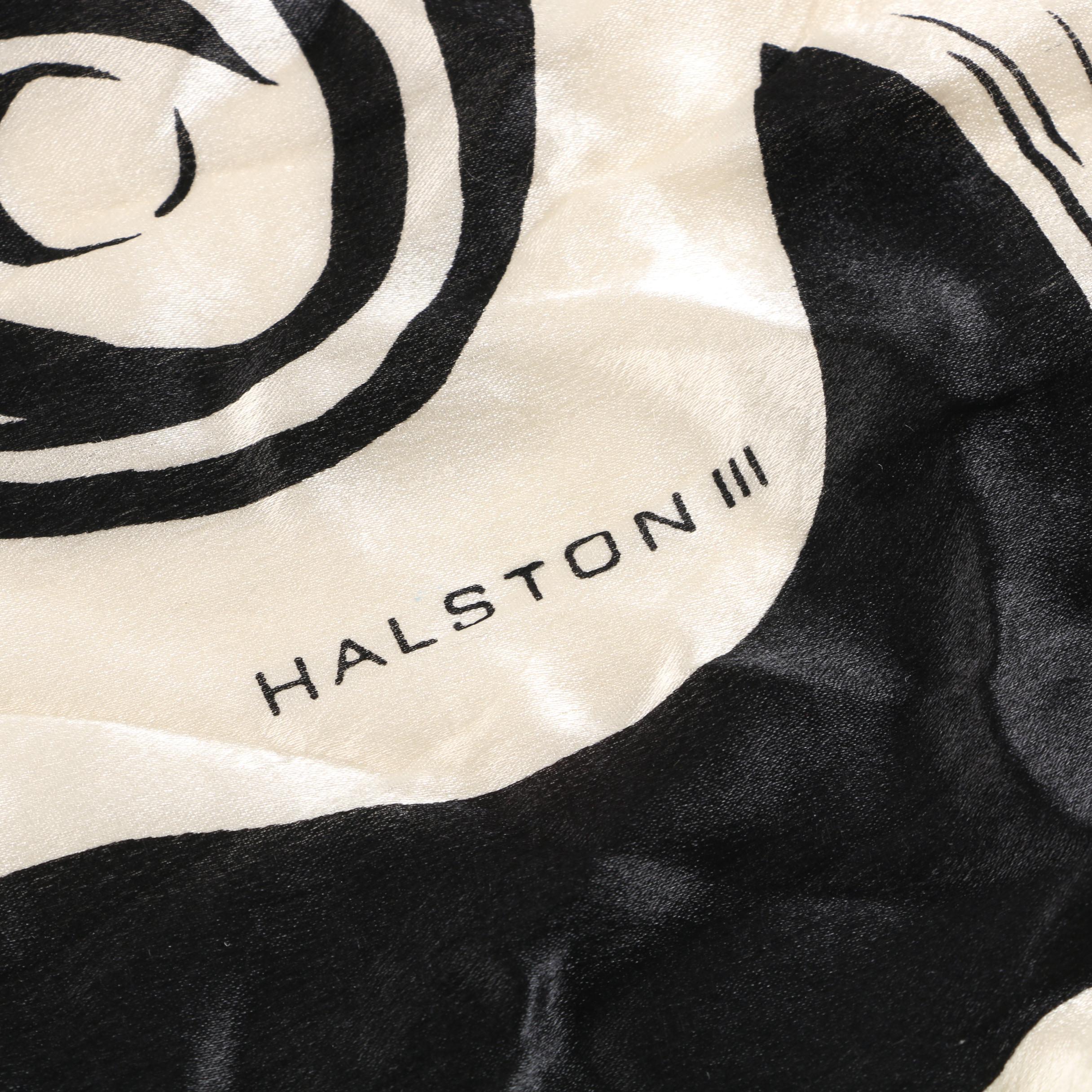 Circa 1960s Vintage Silk Scarves Including Oscar de la Renta and Halston III