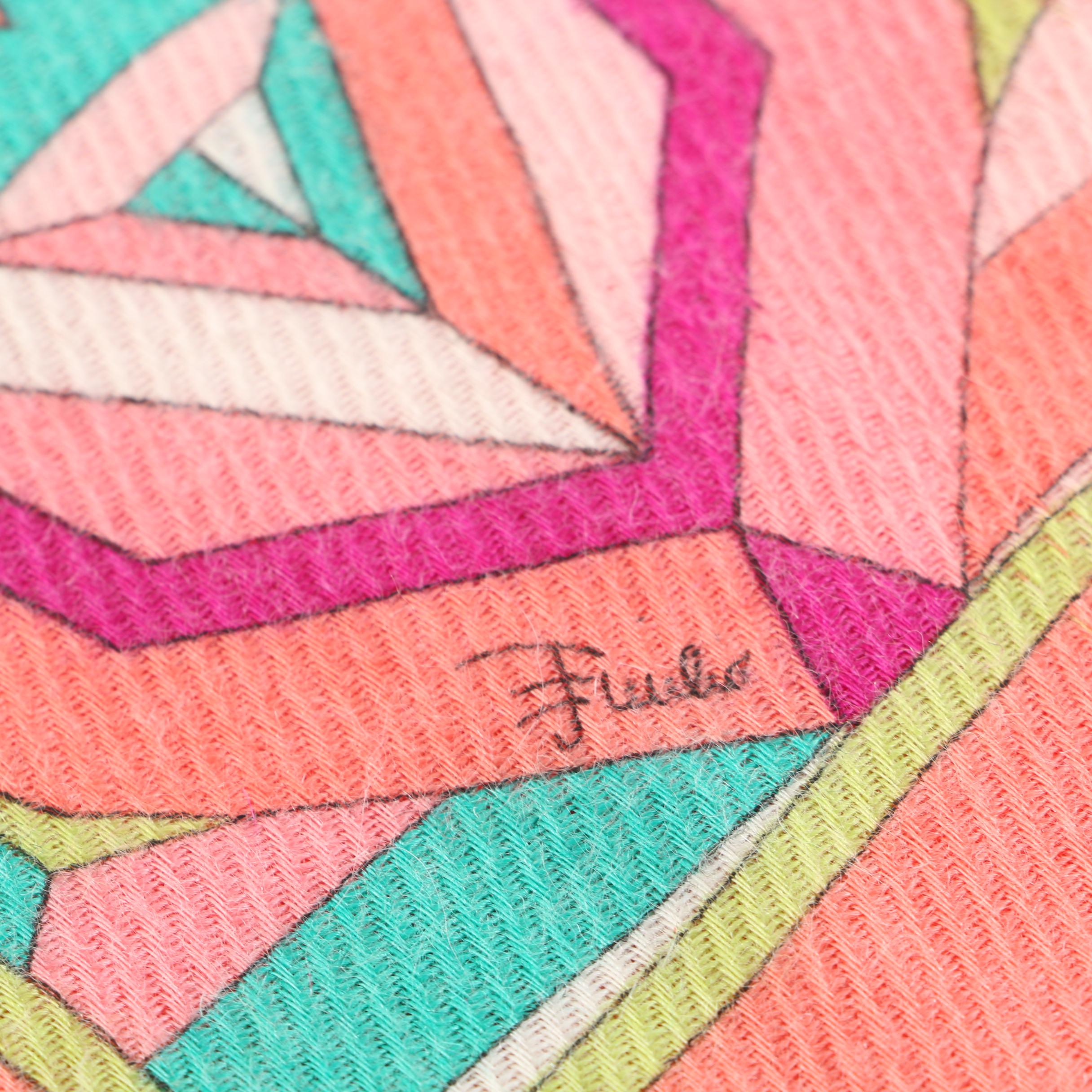 Vintage Emilio Pucci Kaleidoscope Angora Scarf