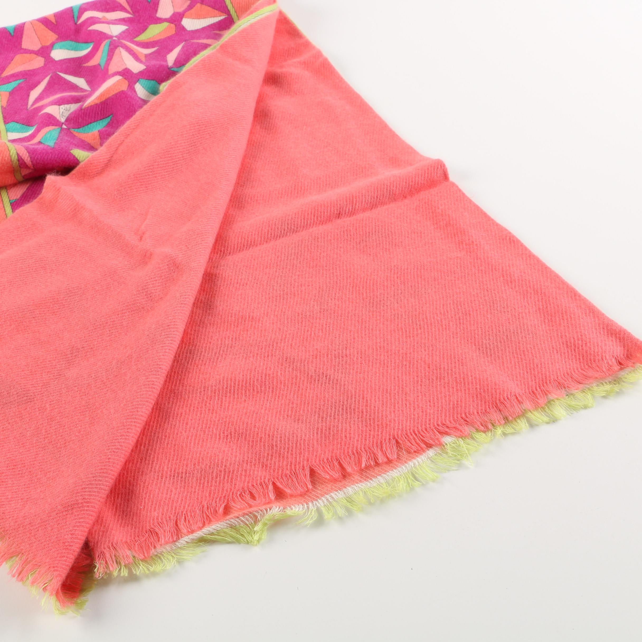 Vintage Emilio Pucci Kaleidoscope Angora Scarf