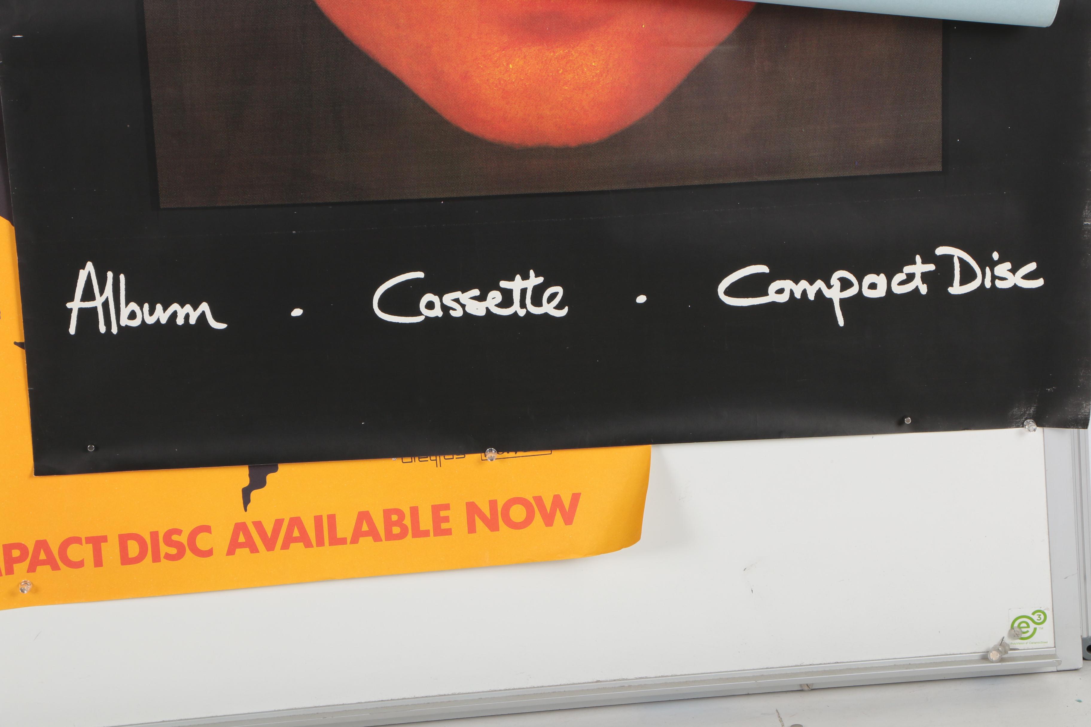 Lithograph Poster for Jean-Michel Jarre and Offset Lithograph for Phil Collins