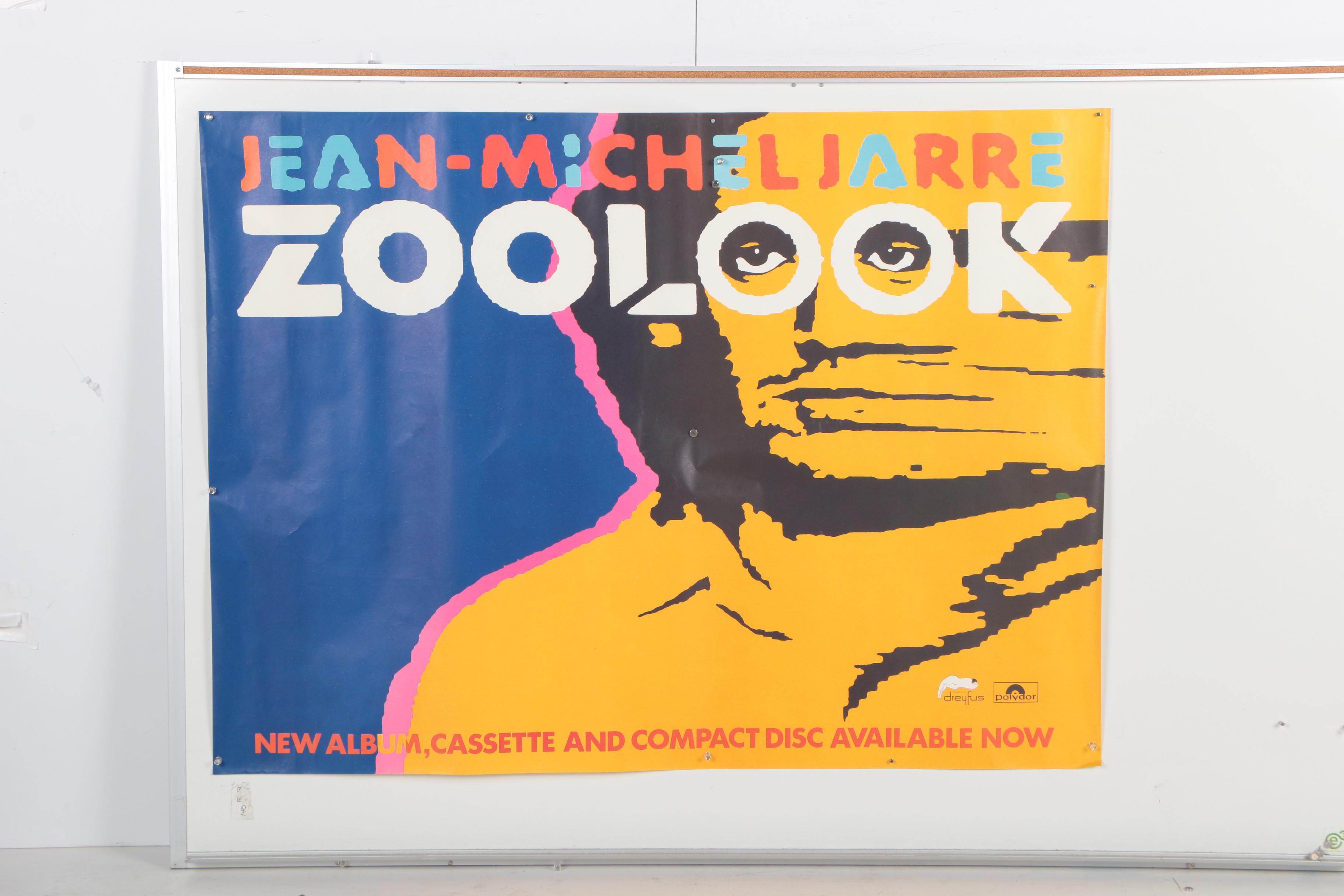 Lithograph Poster for Jean-Michel Jarre and Offset Lithograph for Phil Collins