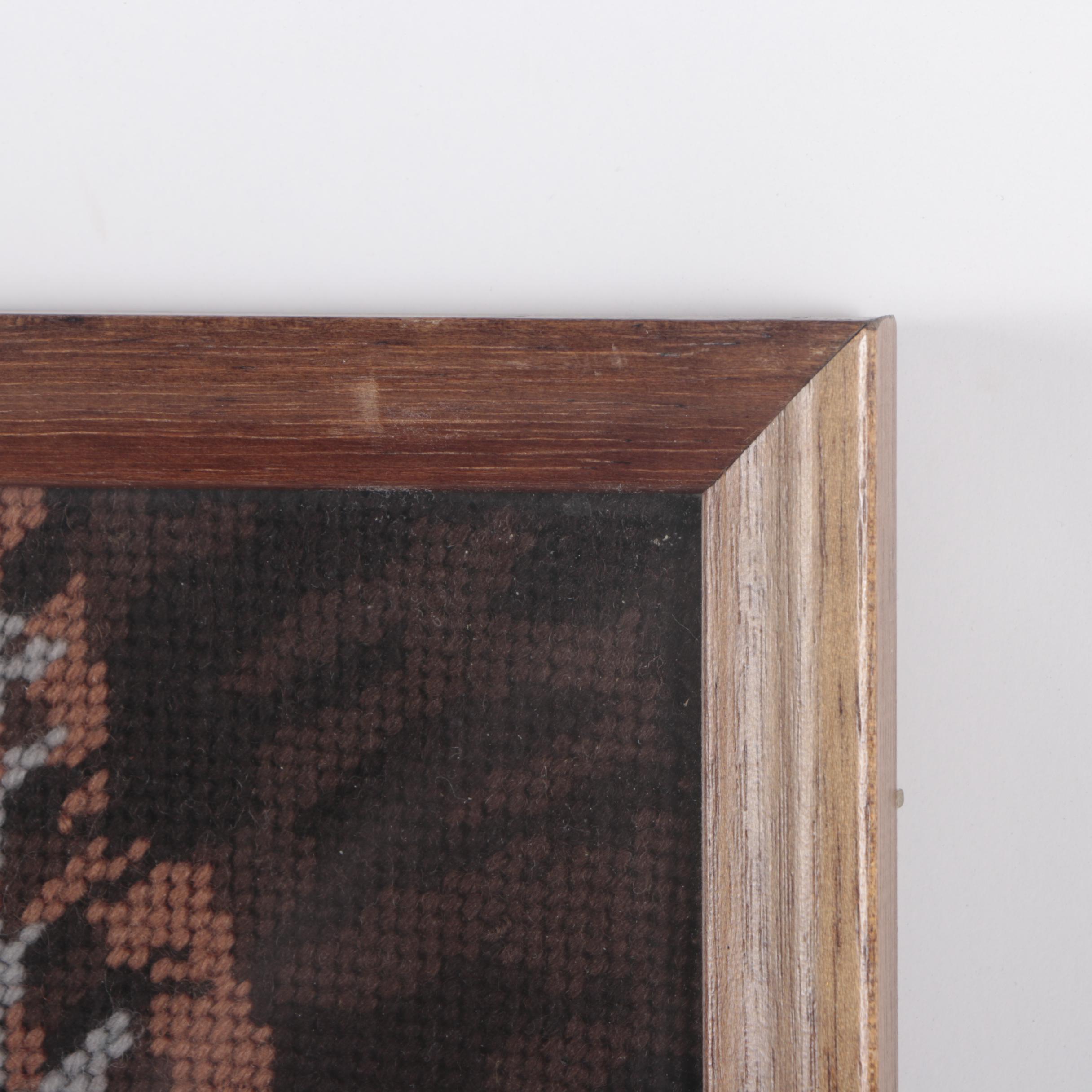 Needlepoint Including "The Pink Boy" After Thomas Gainsborough