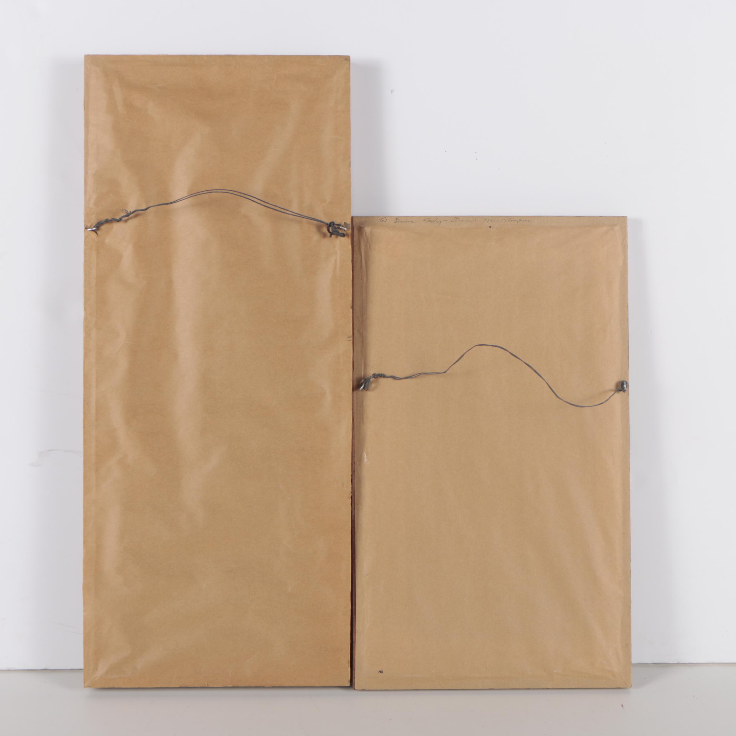 Needlepoint Including "The Pink Boy" After Thomas Gainsborough