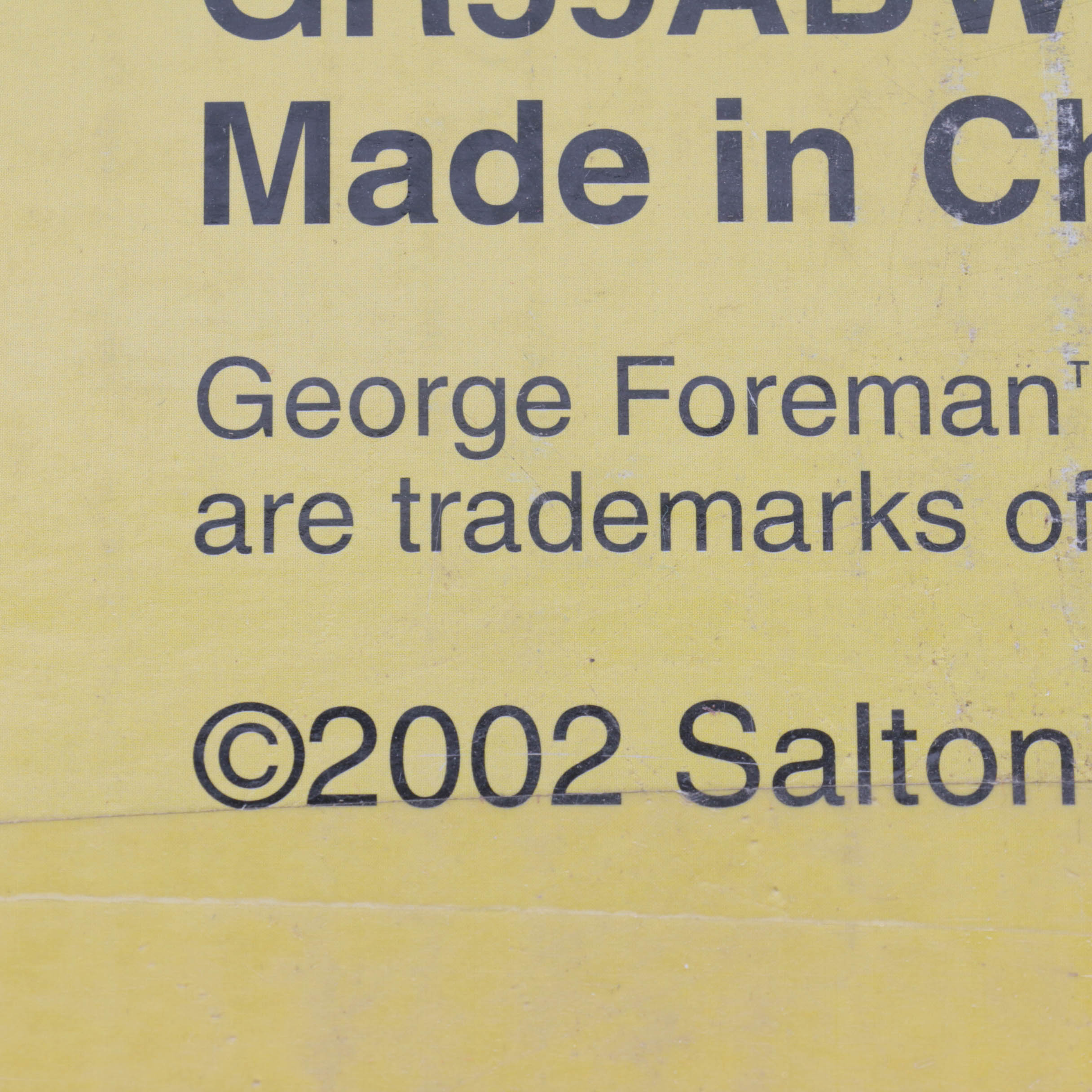 George Foreman "Baby George" Roasting Machine