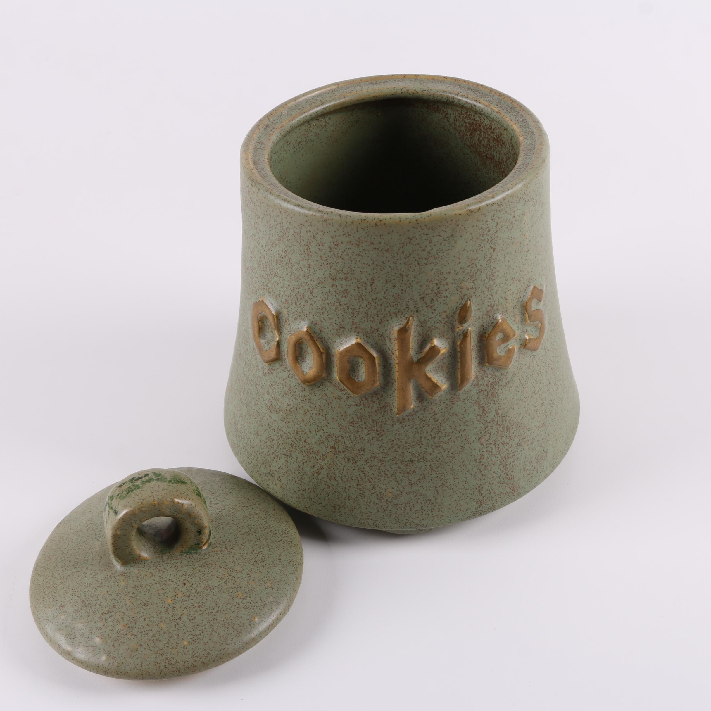 Vintage Ceramic Cookie Jar and Ransburg Canisters