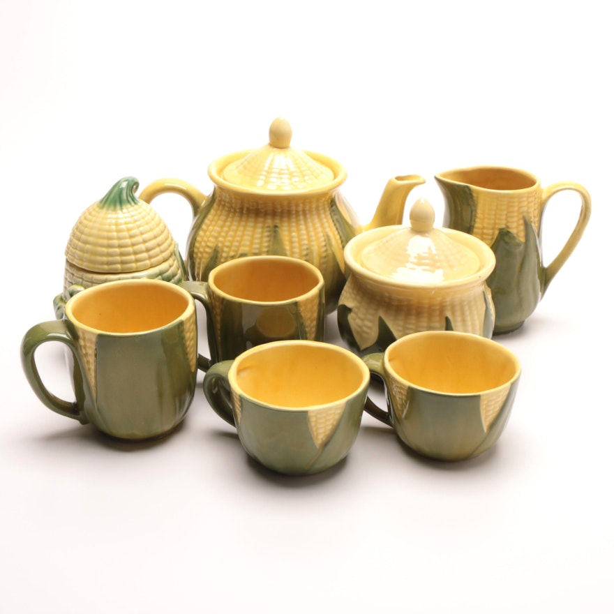 Shawnee Pottery "Corn Ware" Tea Service