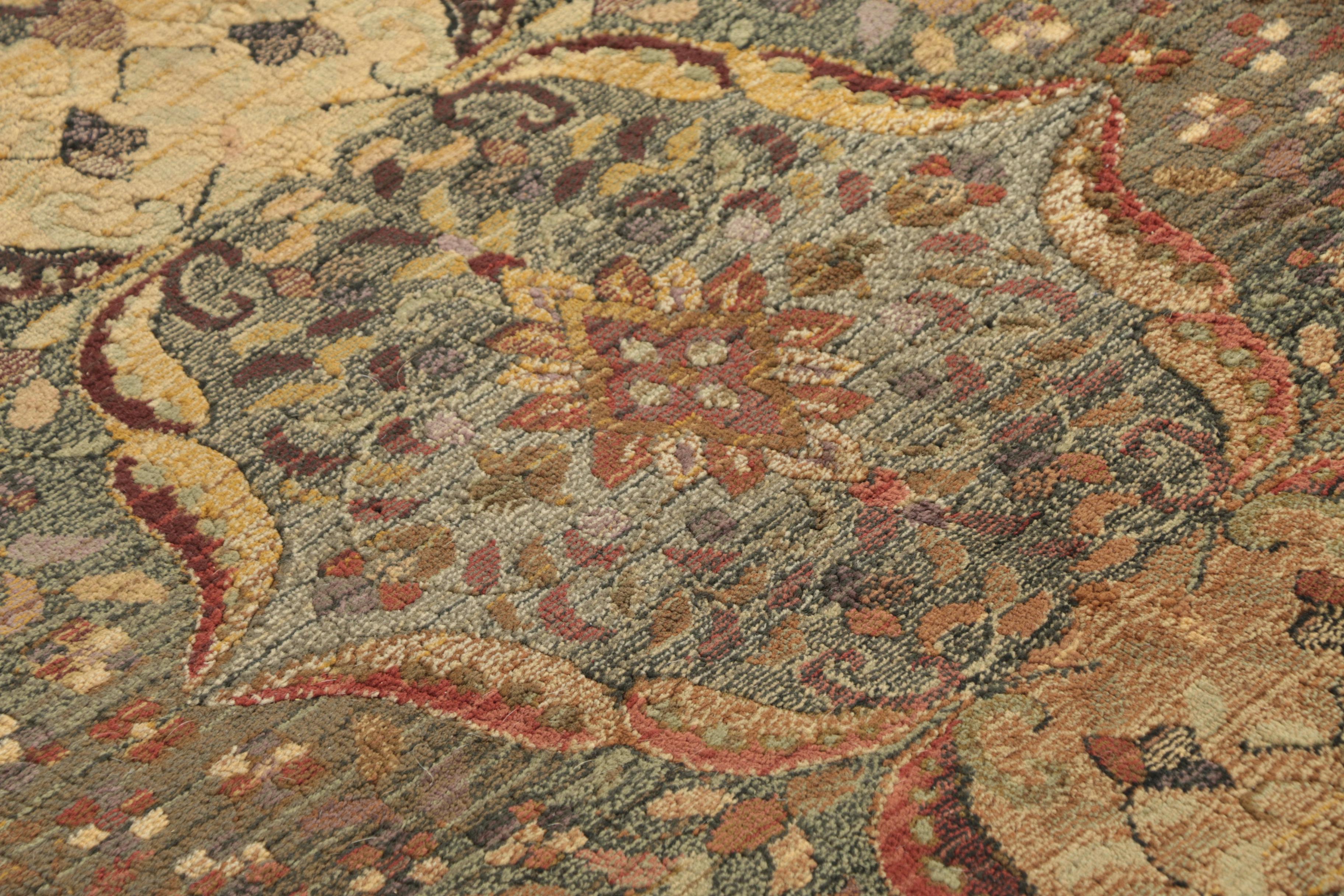 Power-Loomed Persian-Inspired Wool Area Rug