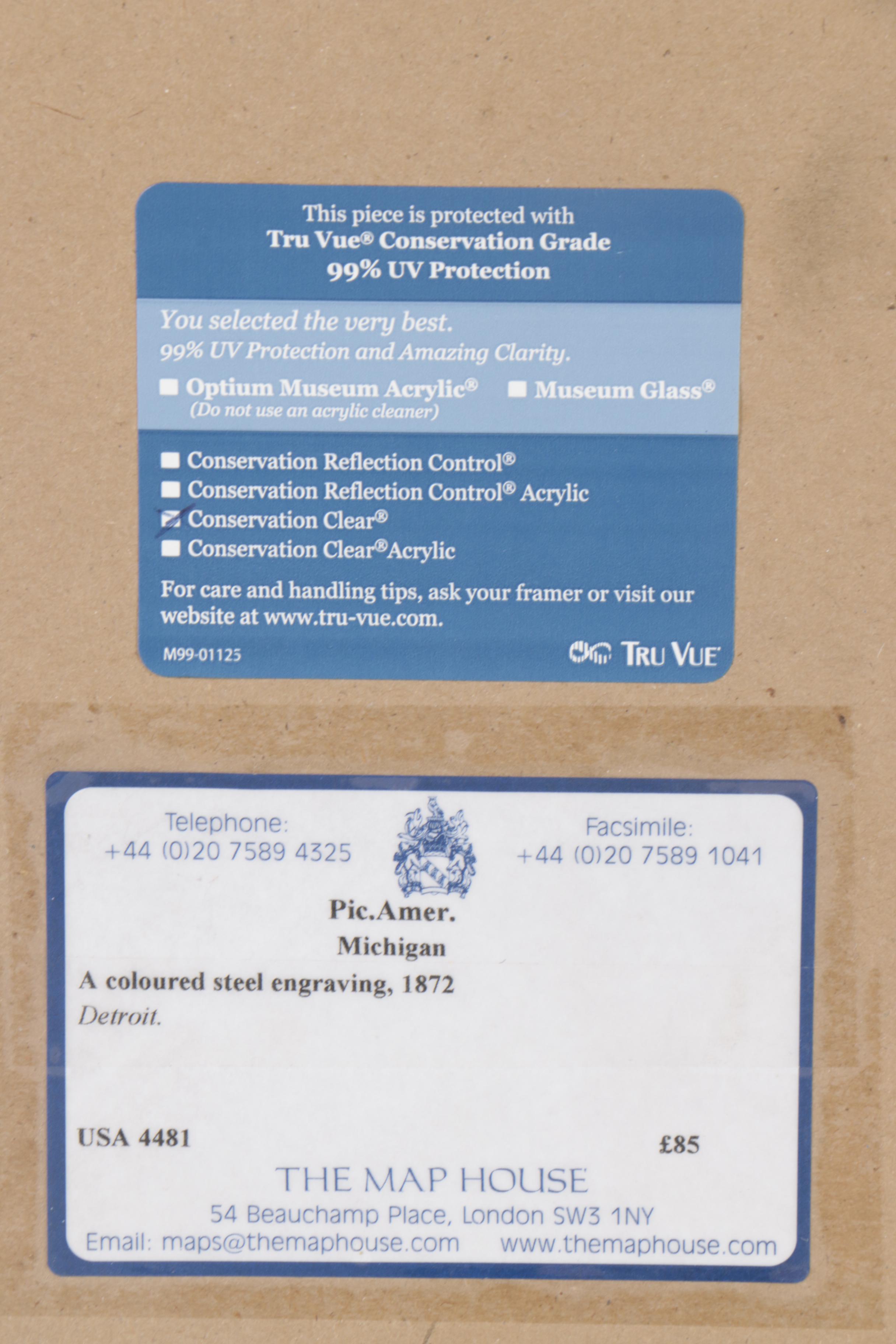 Robert Hinshelwood Engraving After A.C. Warren "The City of Detroit"