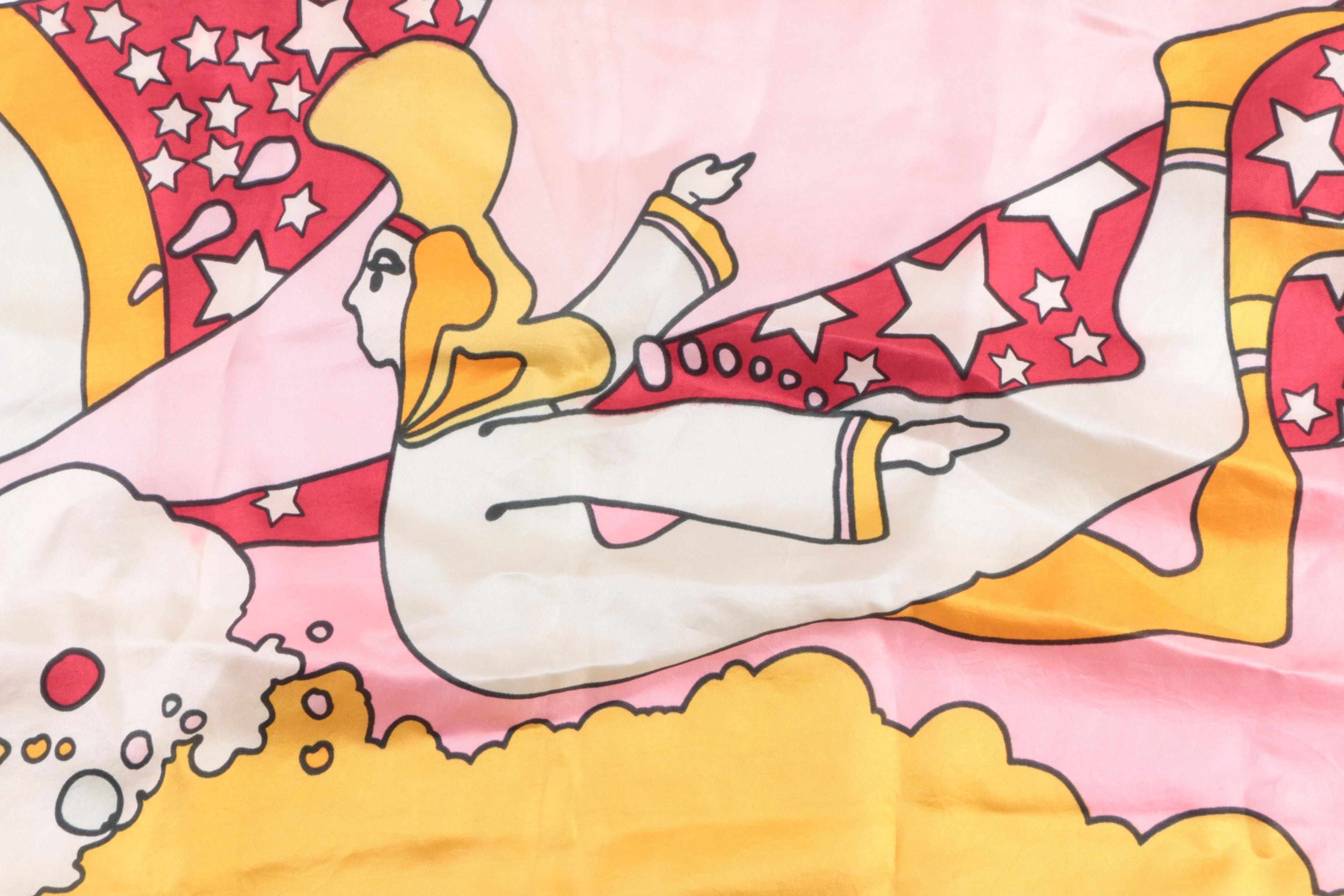 Women's 1970s Vintage Peter Max Silk Scarf