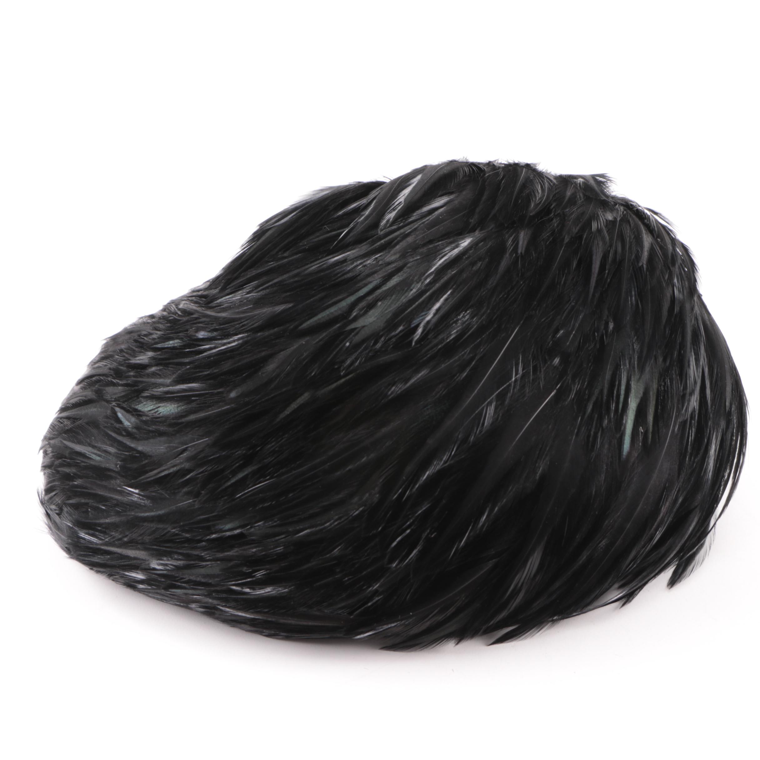 Women's Mid Century Feather Caps and Turban including The Halle Bros. Co.