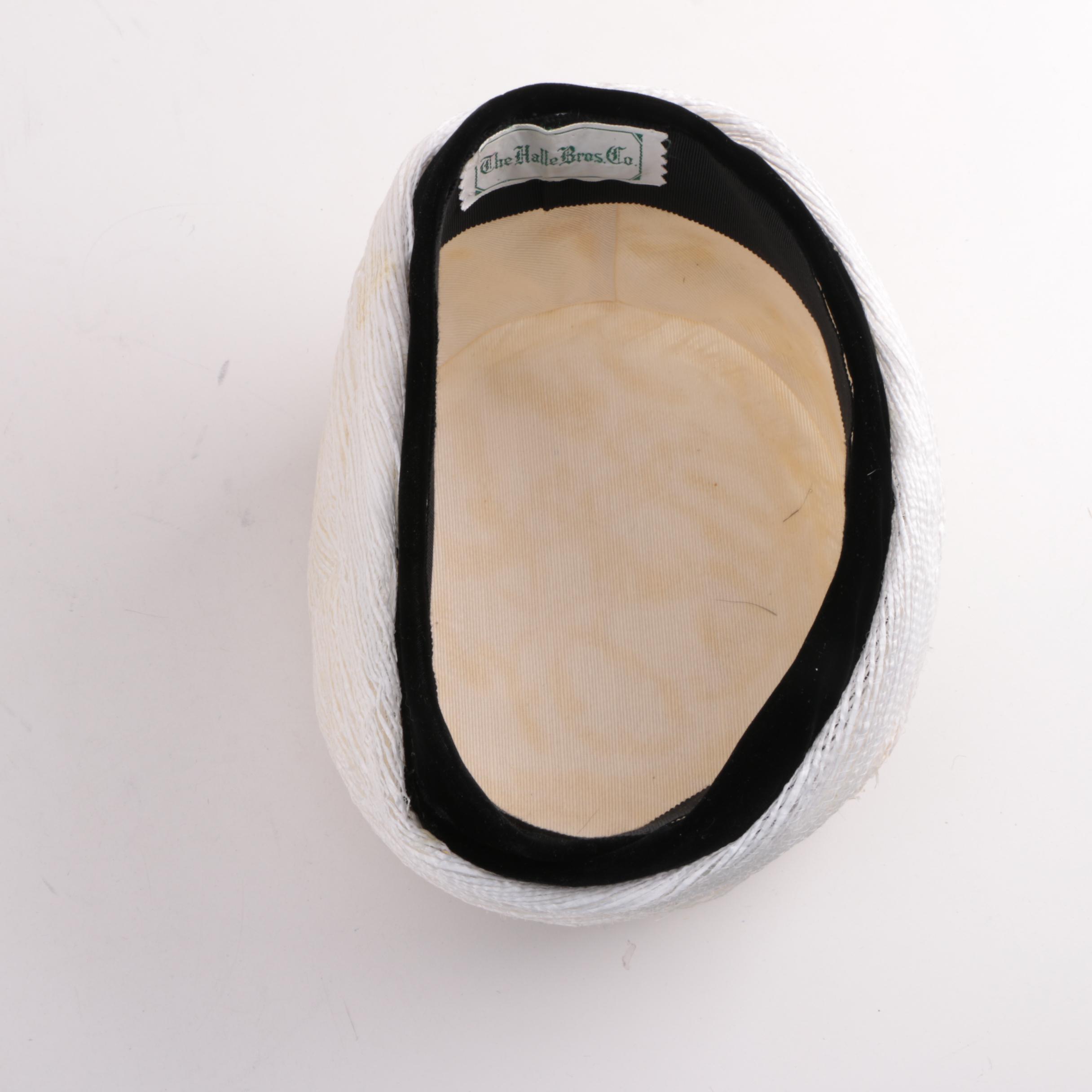 Women's Mid Century Feather Caps and Turban including The Halle Bros. Co.