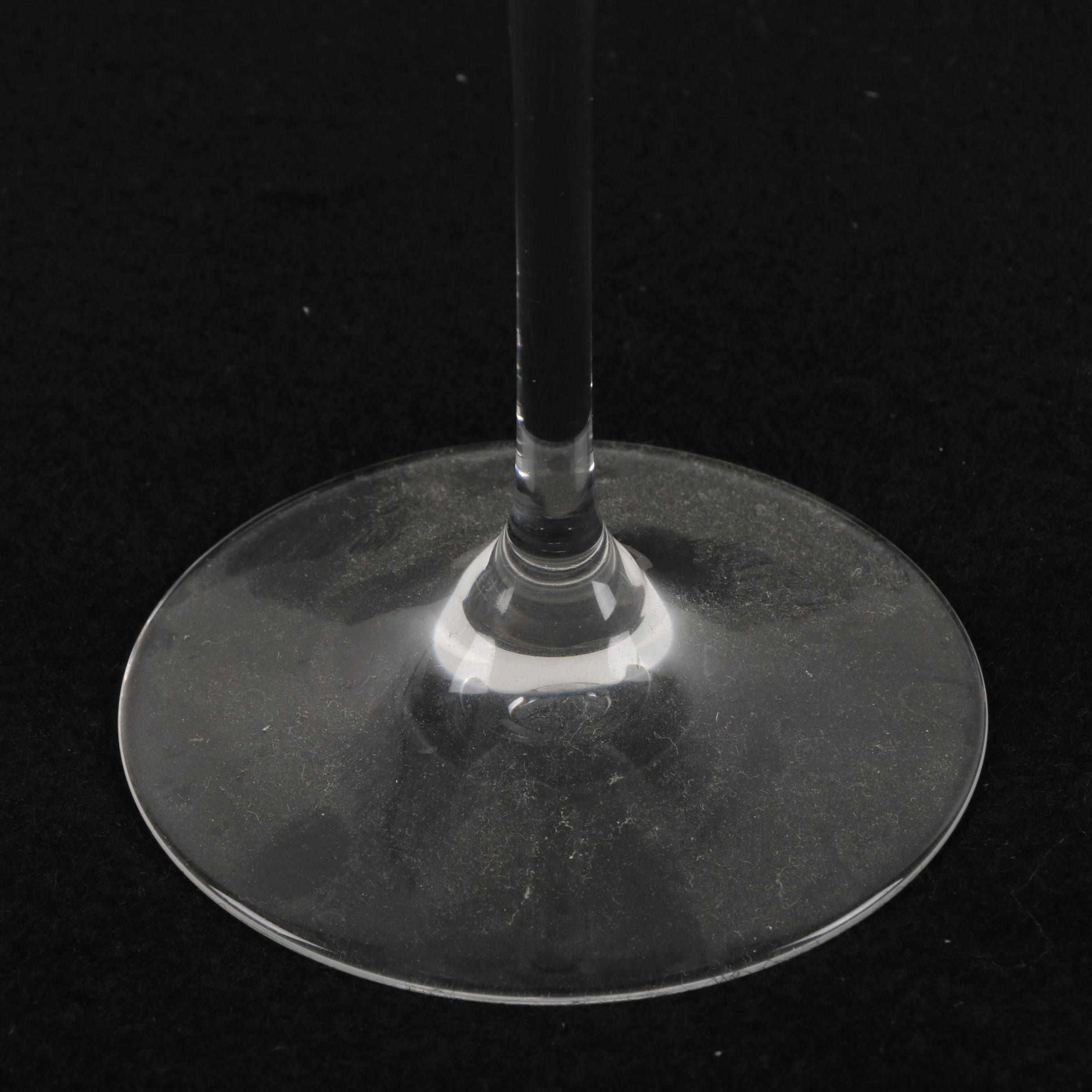 Blown Crystal Wine Goblets