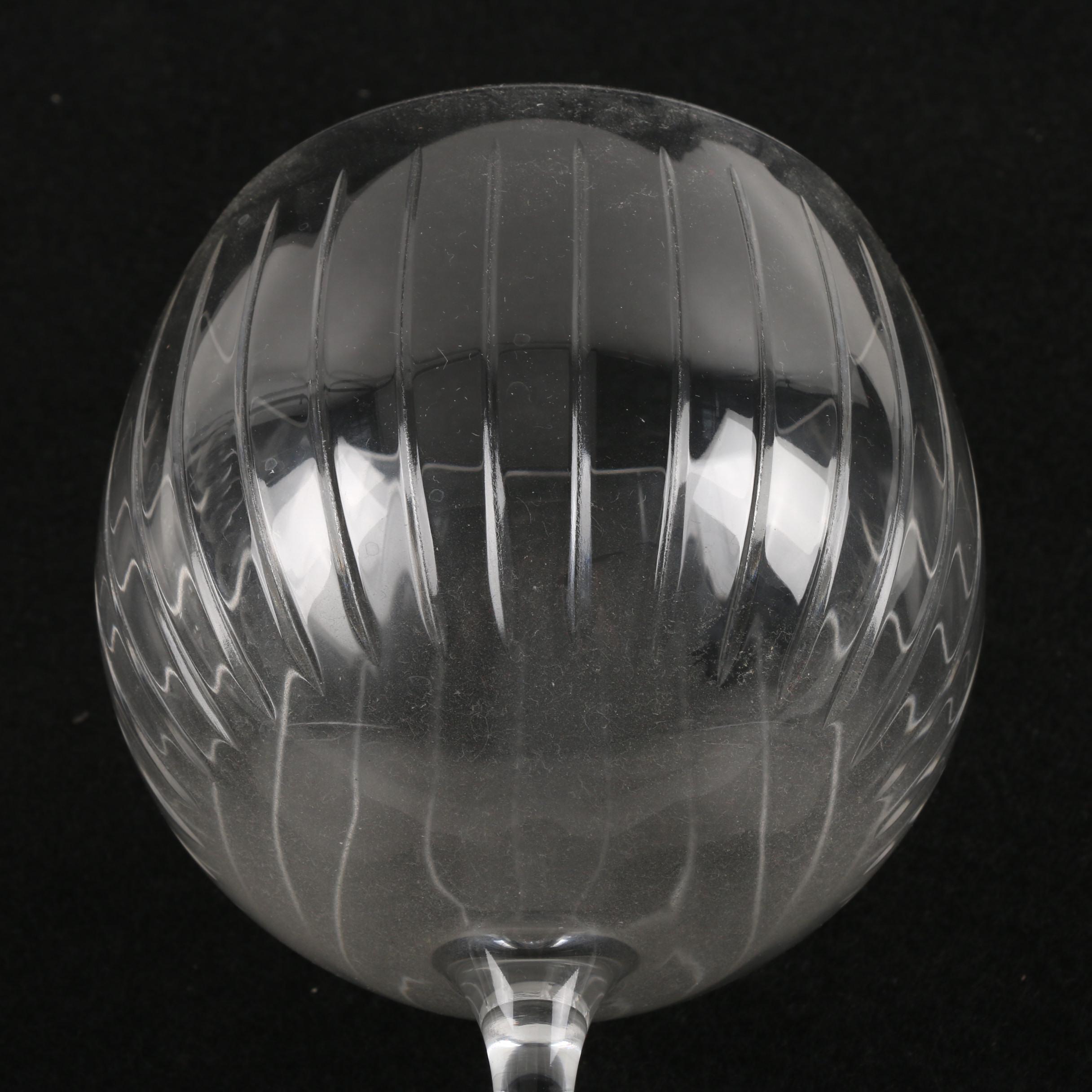 Blown Crystal Wine Goblets