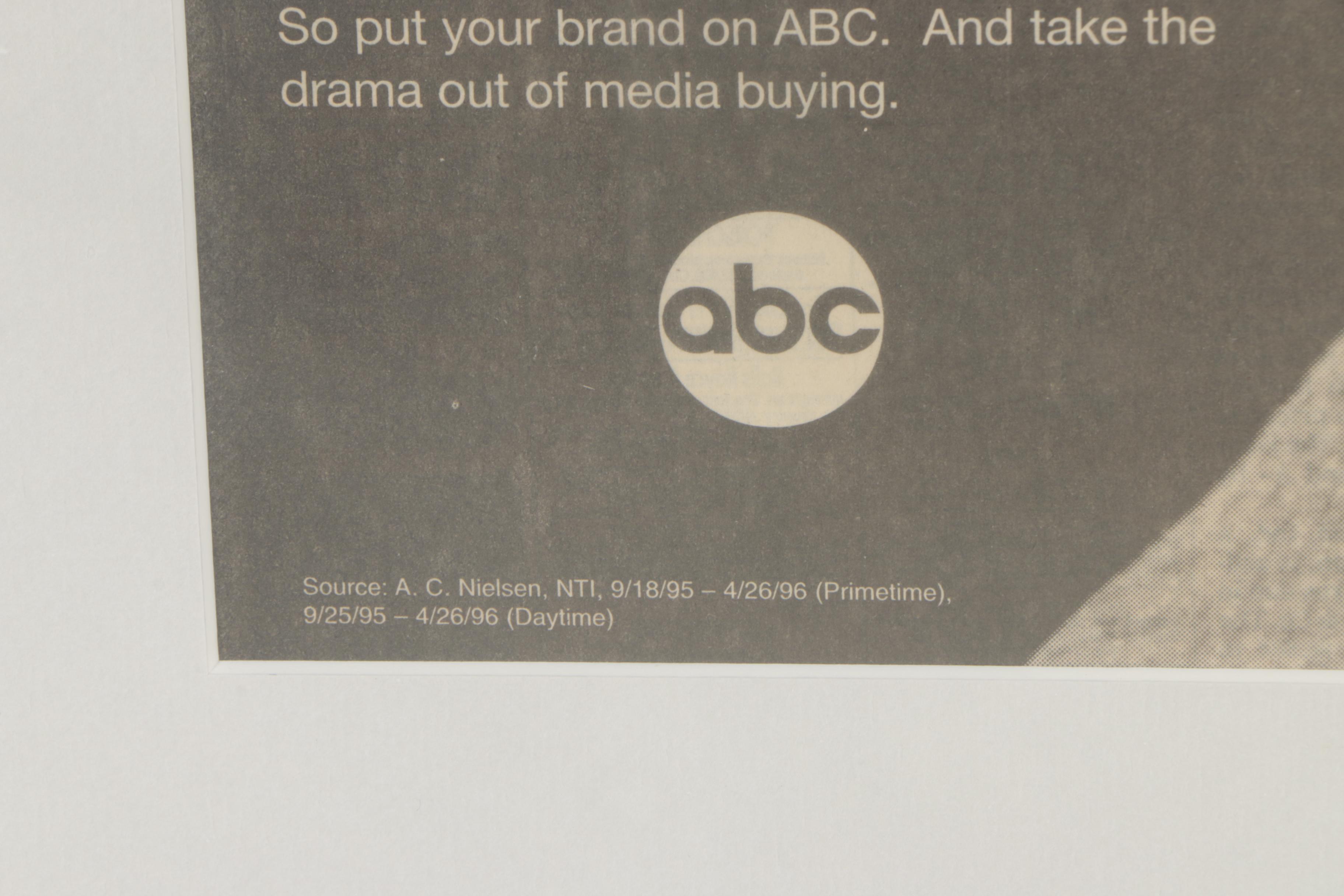 ABC Newspaper Advertisement for Potential Advertisers Featuring "Erica Kane"