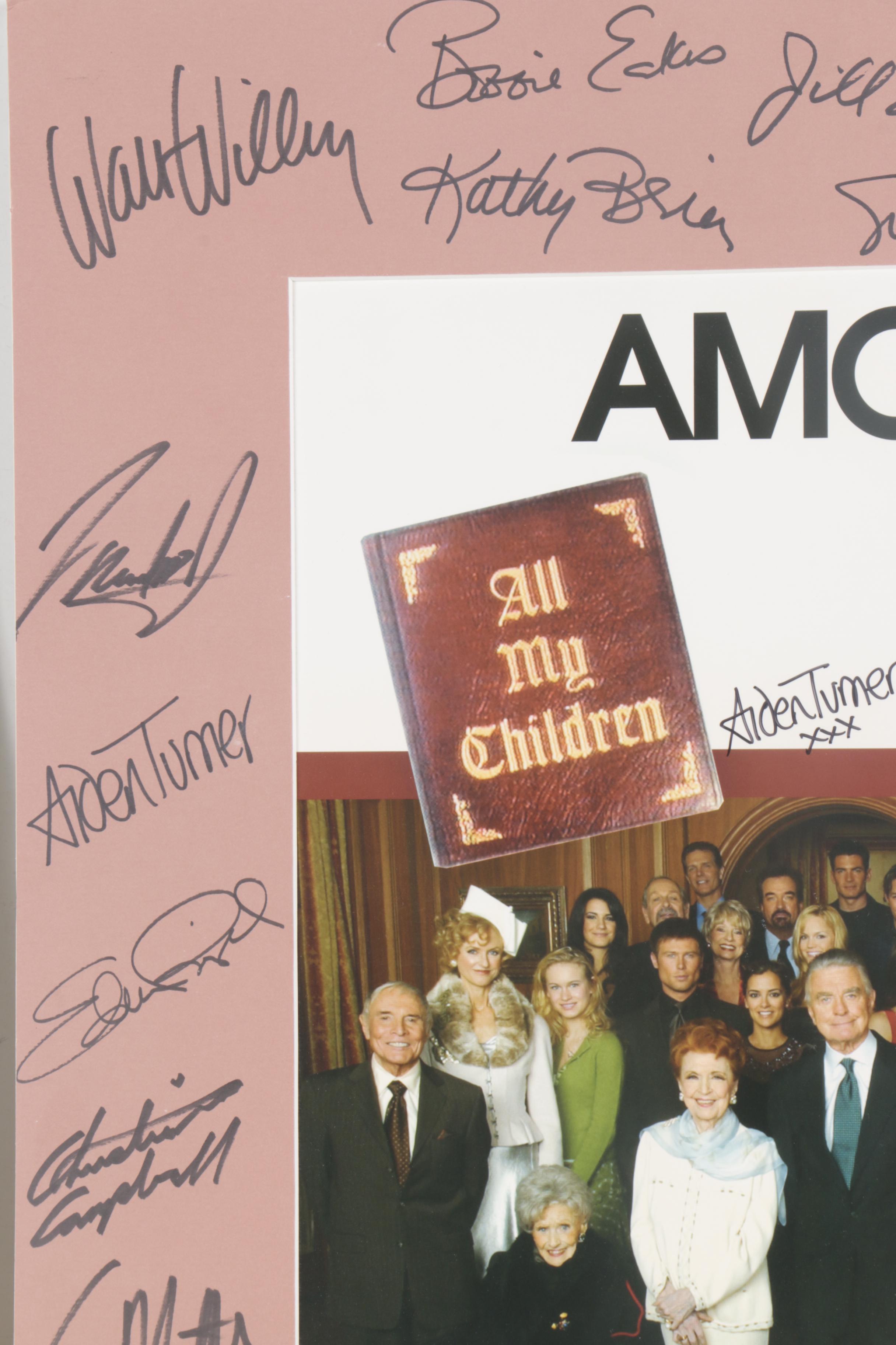 "All My Children" 25th and 35th Anniversary Autographed Memorabilia