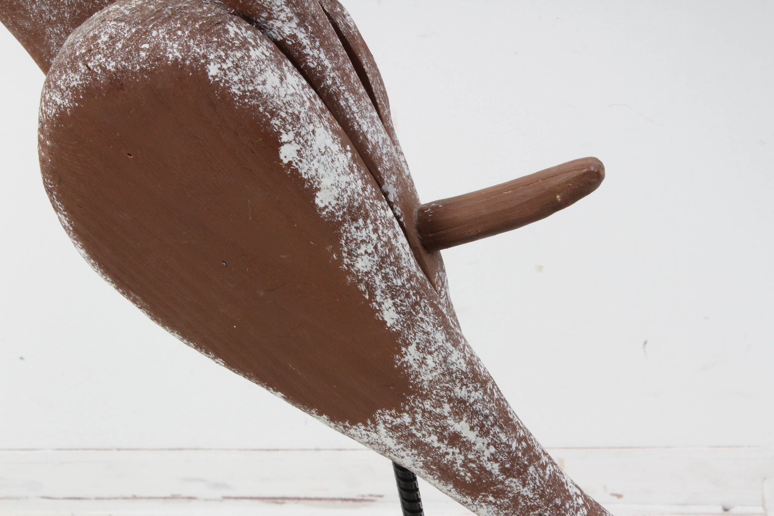 Roy Minshew Contemporary Folk Art Carved Wood Dog Sculpture