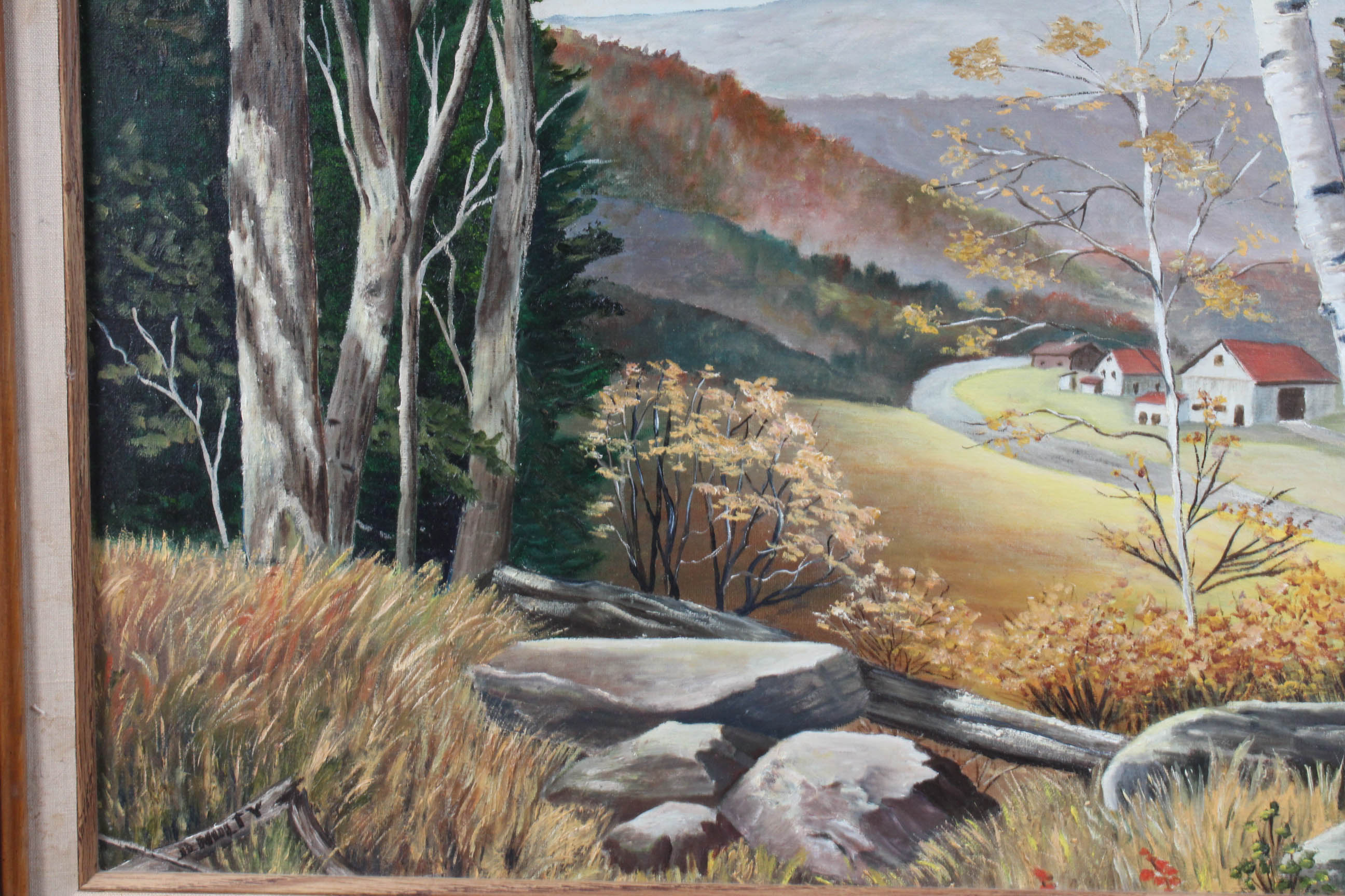 D. Nulty Acrylic Rural Landscape