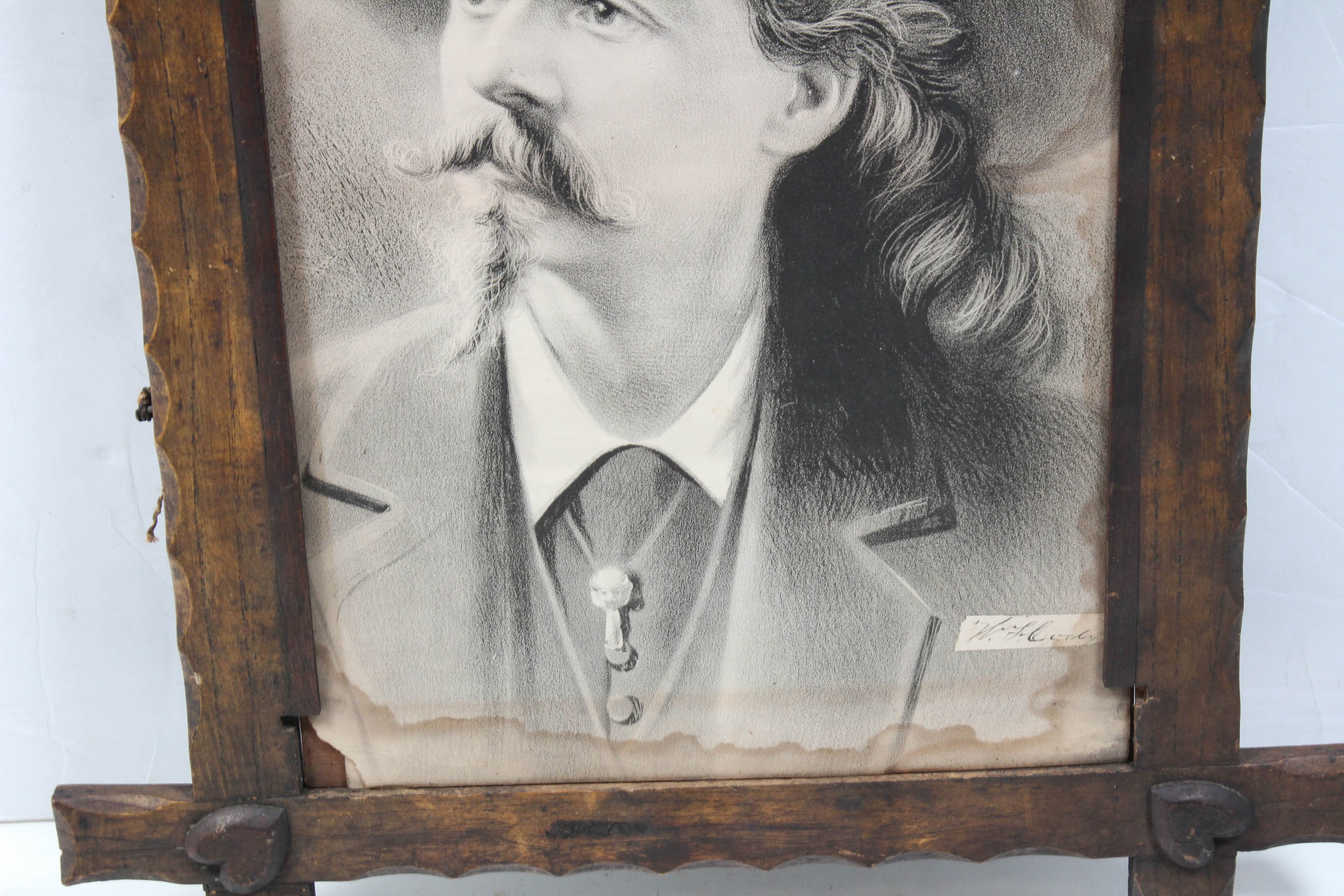 Antique Buffalo Bill Cody Portrait Lithograph