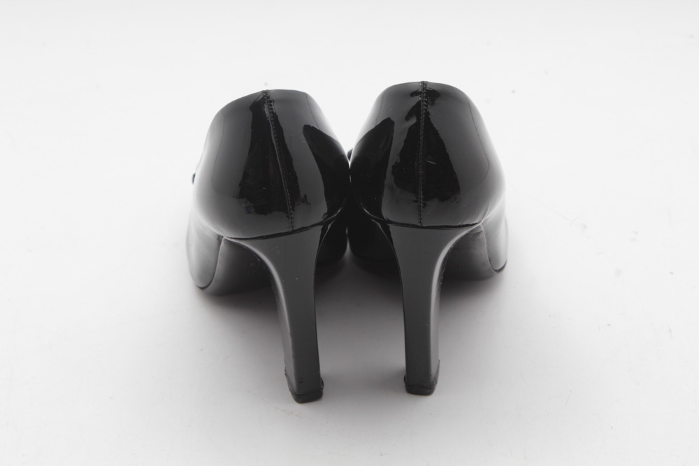 Prada Patent Leather Chain Pumps