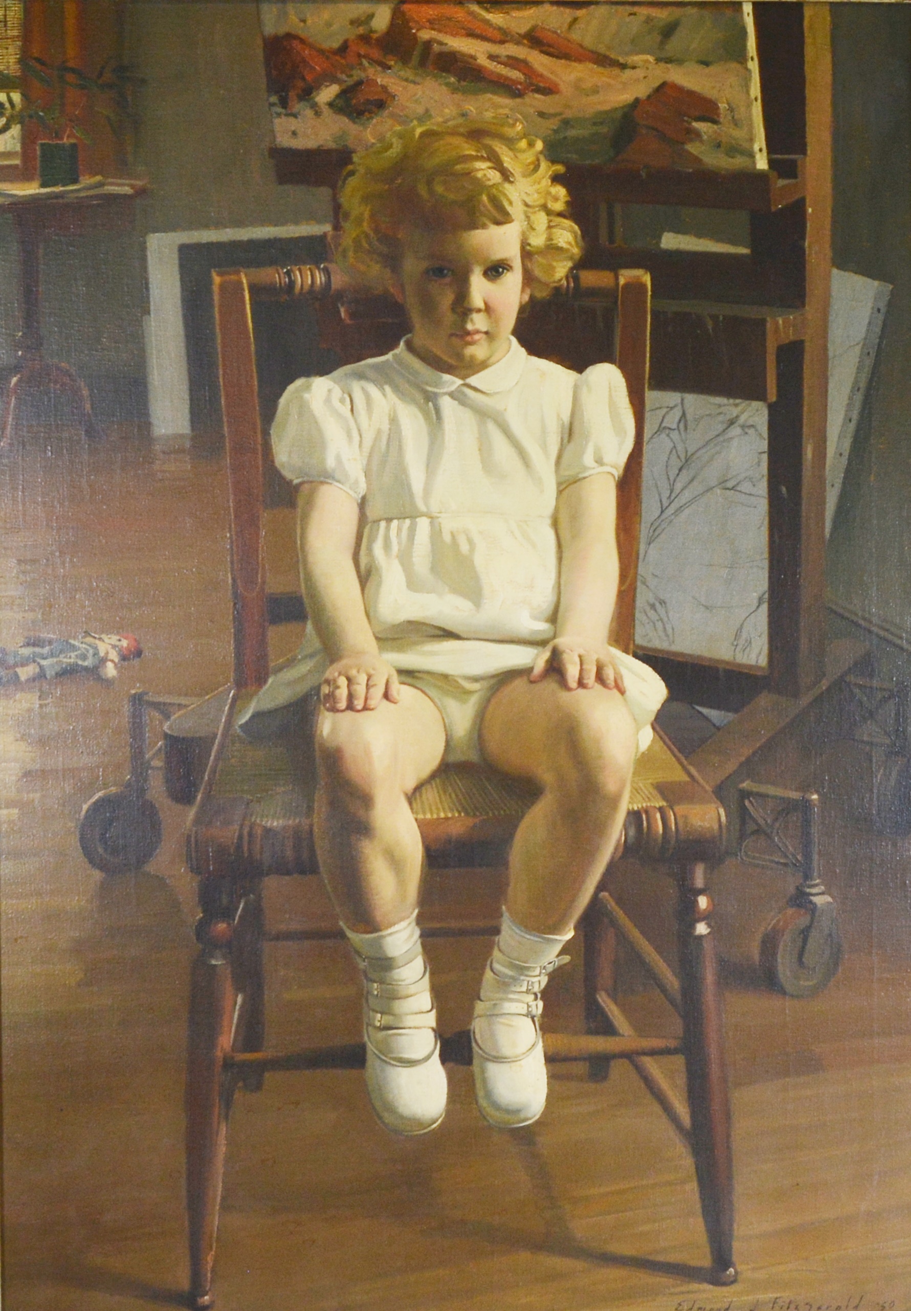 Edmond J. Fitzgerald Oil Painting "Portrait of Desme"