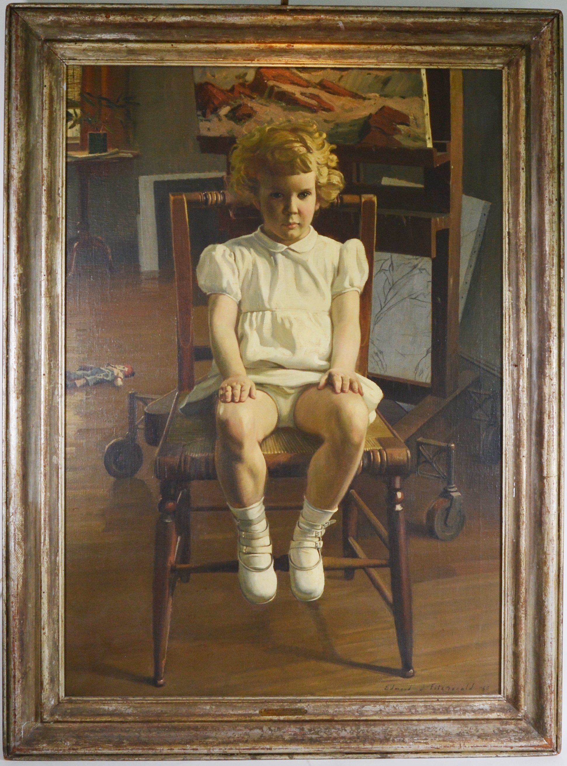 Edmond J. Fitzgerald Oil Painting "Portrait of Desme"