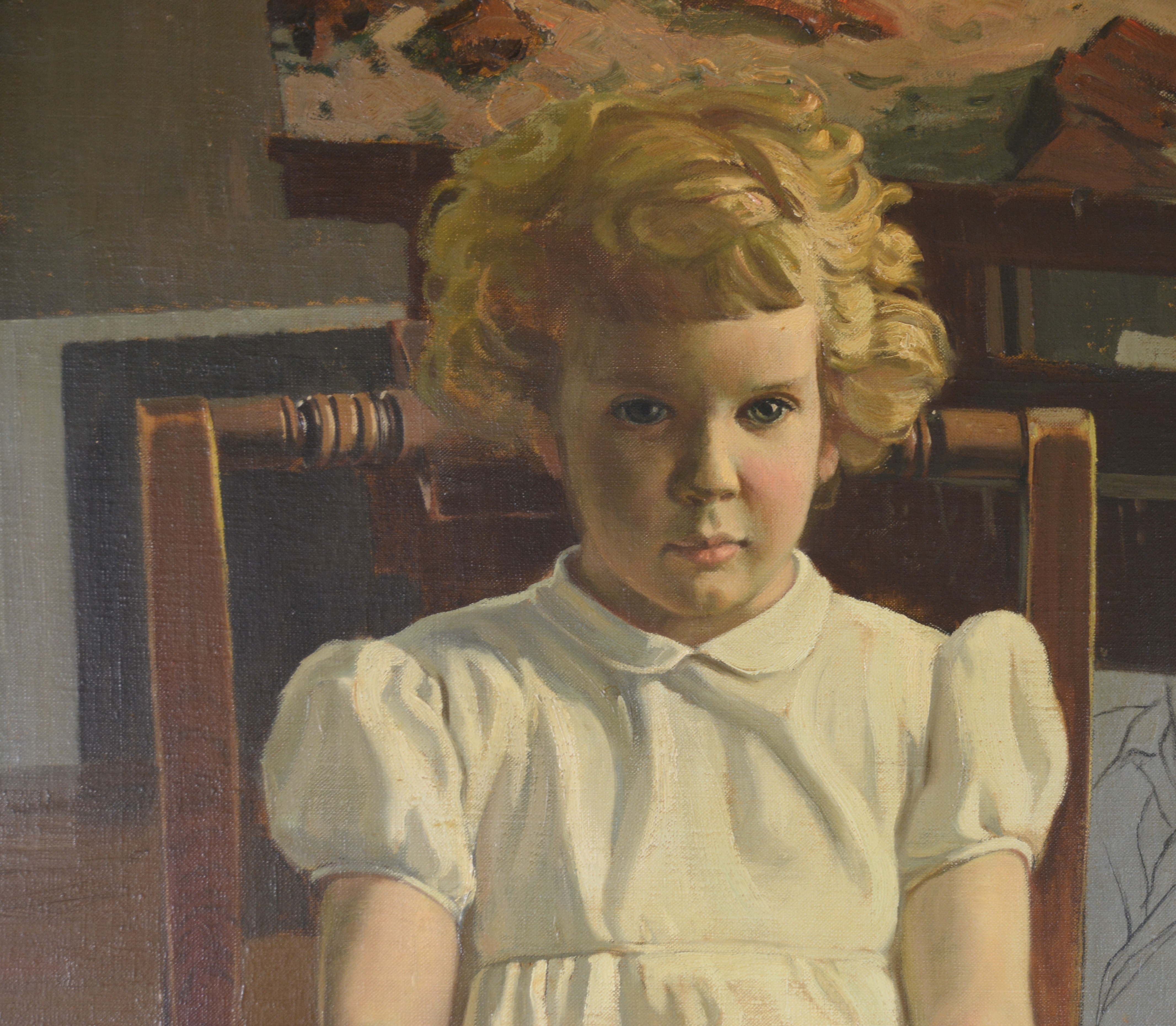 Edmond J. Fitzgerald Oil Painting "Portrait of Desme"