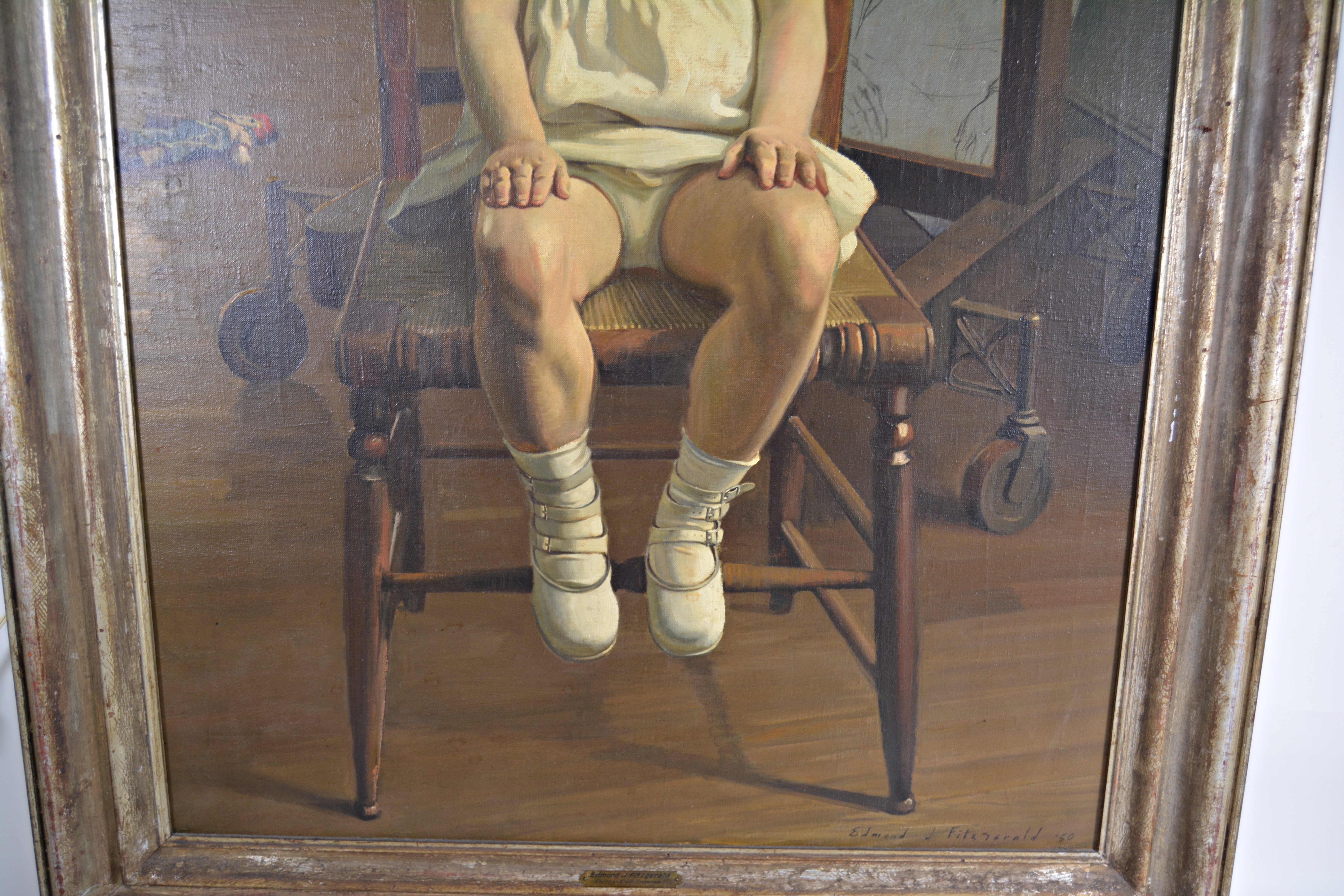 Edmond J. Fitzgerald Oil Painting "Portrait of Desme"