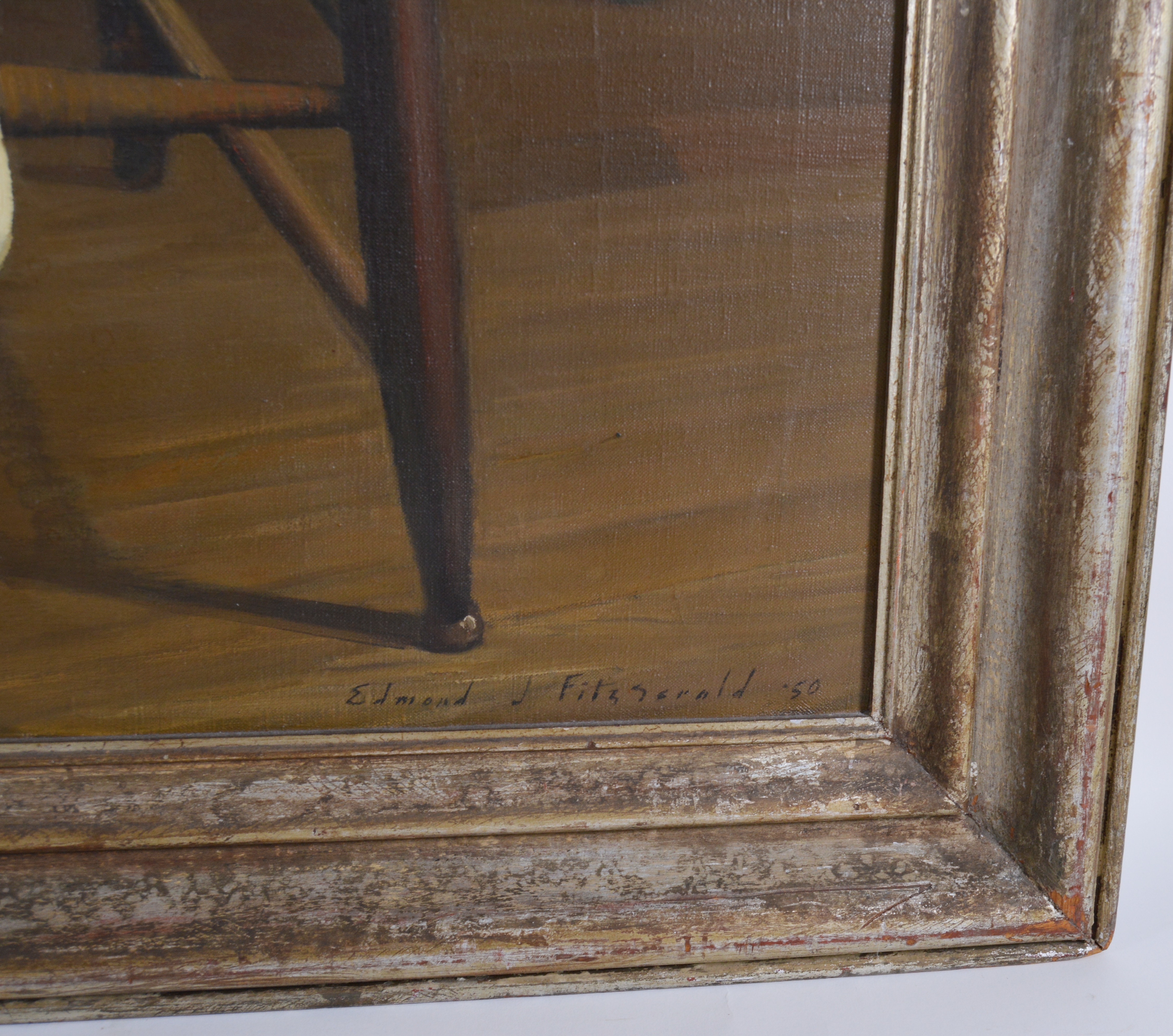 Edmond J. Fitzgerald Oil Painting "Portrait of Desme"