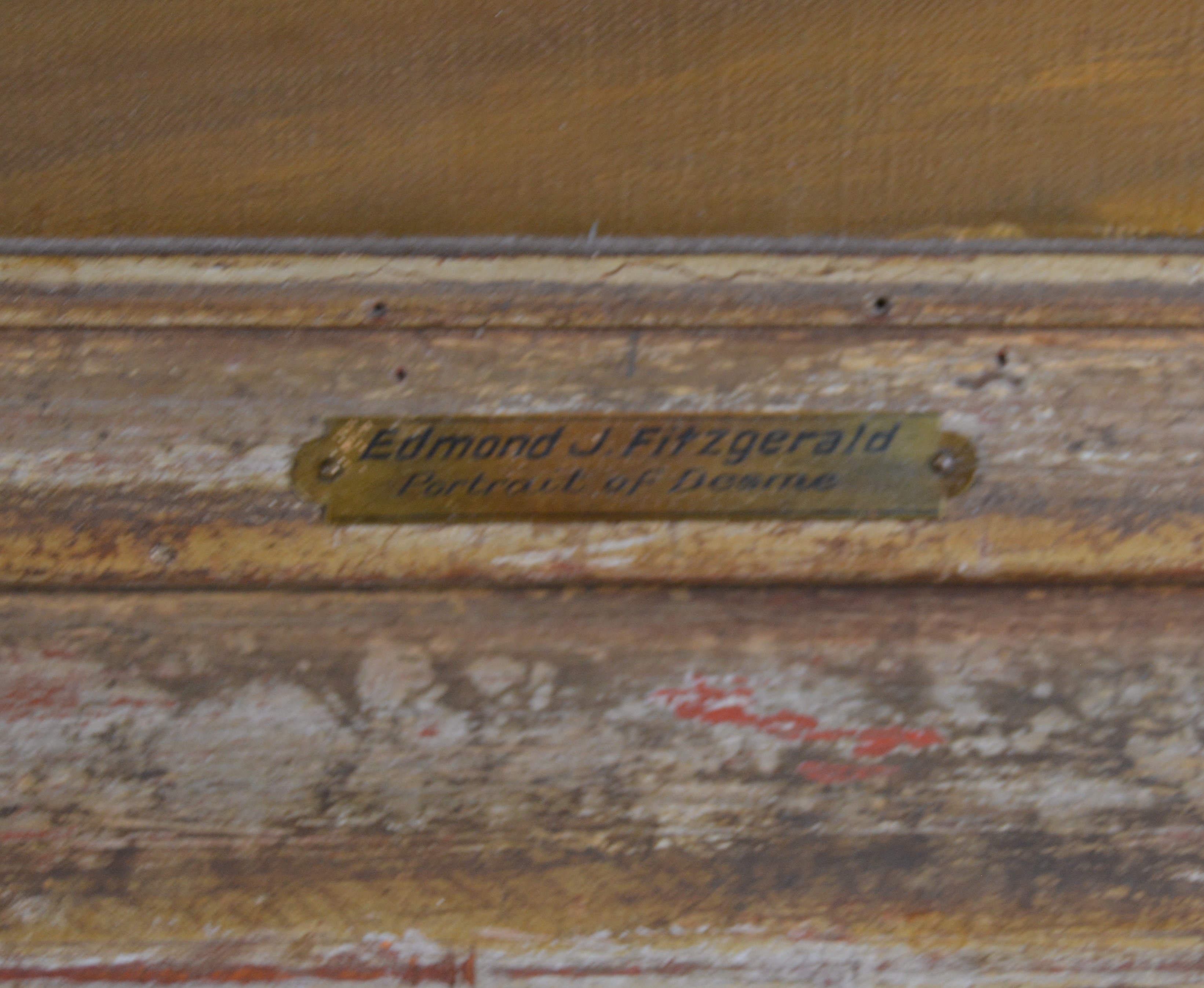 Edmond J. Fitzgerald Oil Painting "Portrait of Desme"