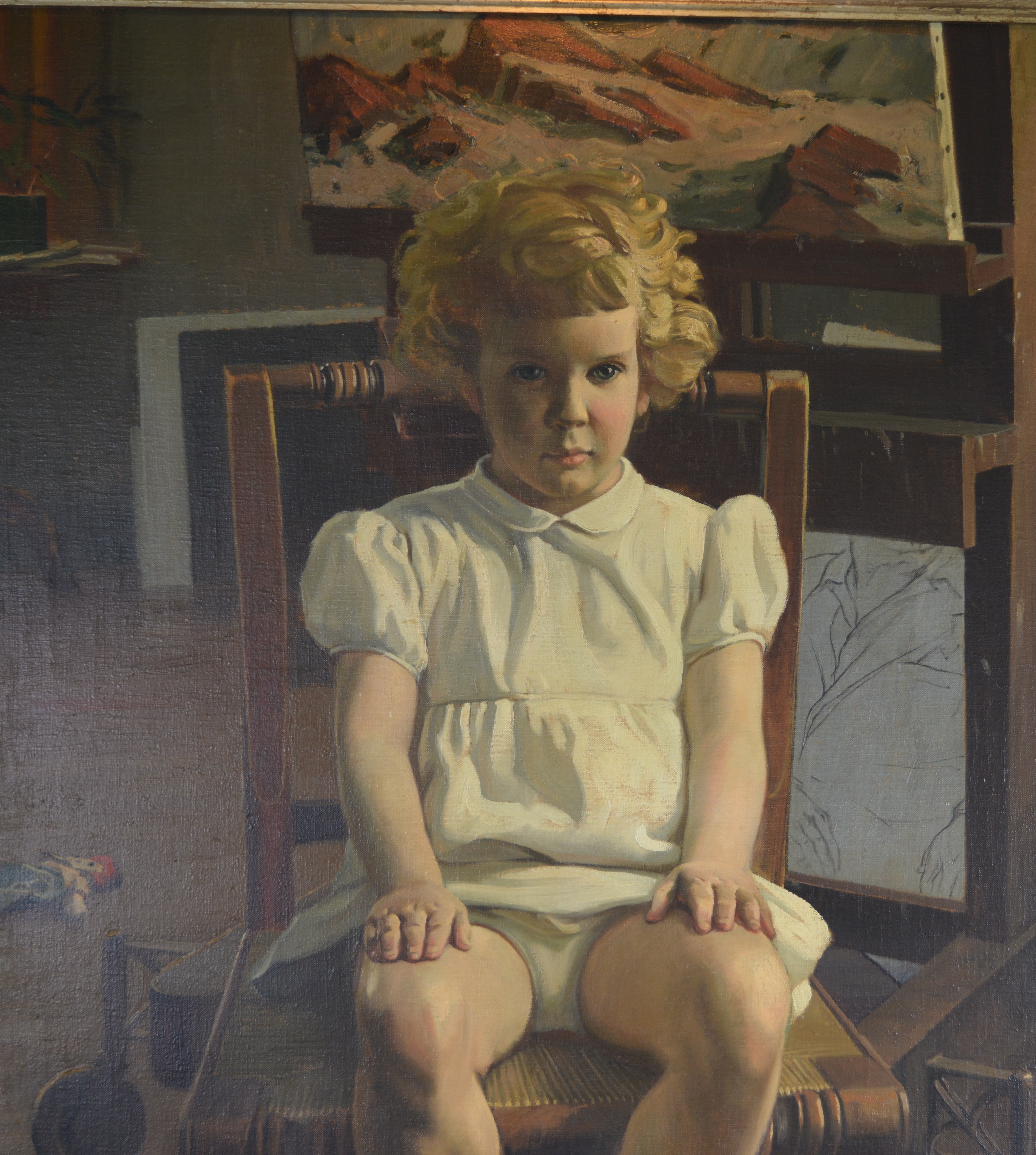 Edmond J. Fitzgerald Oil Painting "Portrait of Desme"