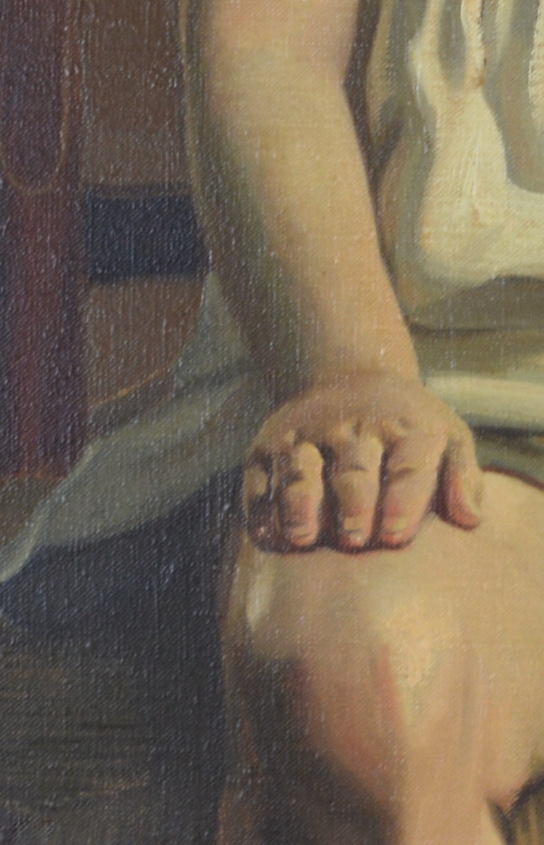 Edmond J. Fitzgerald Oil Painting "Portrait of Desme"