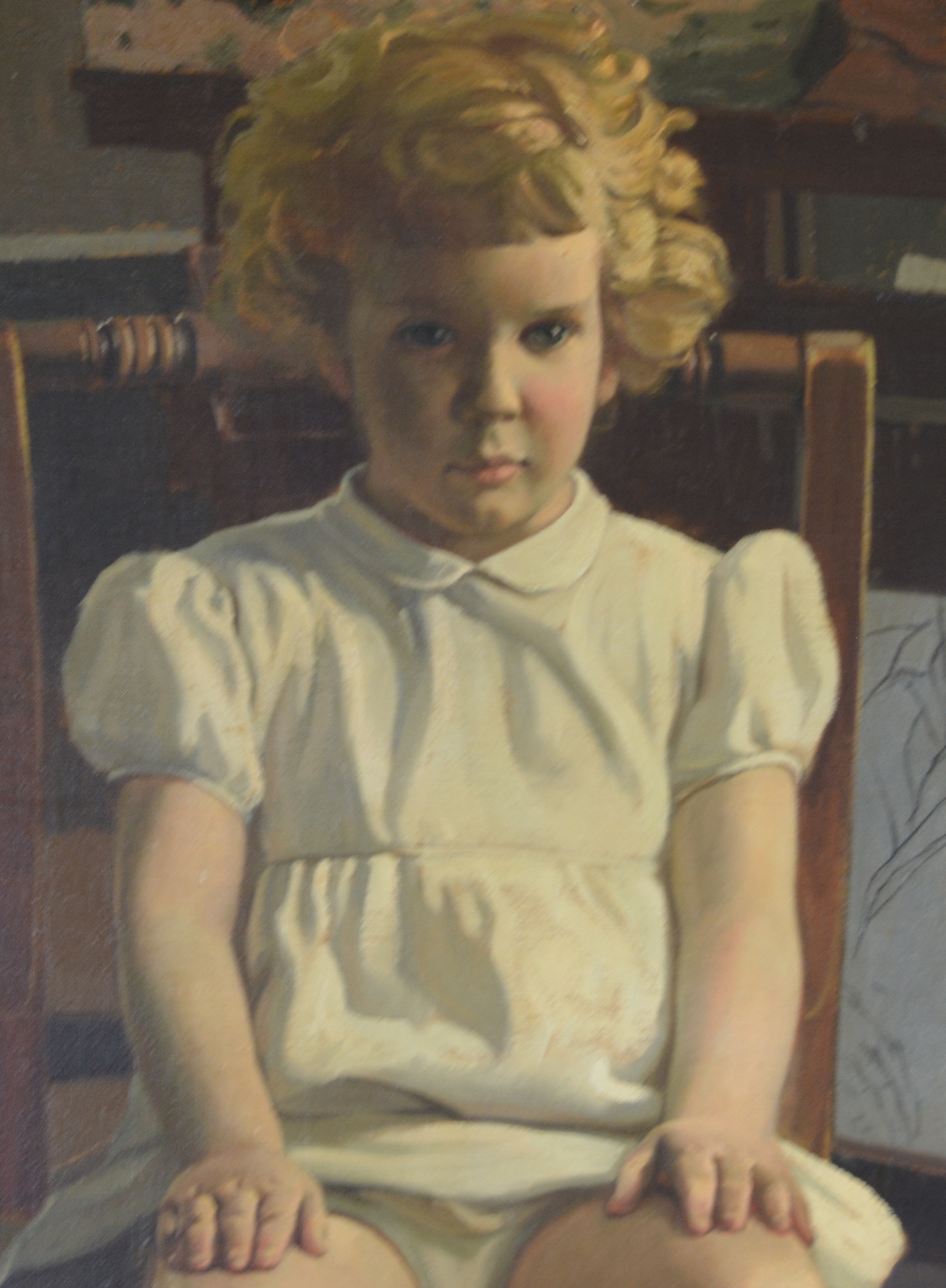 Edmond J. Fitzgerald Oil Painting "Portrait of Desme"