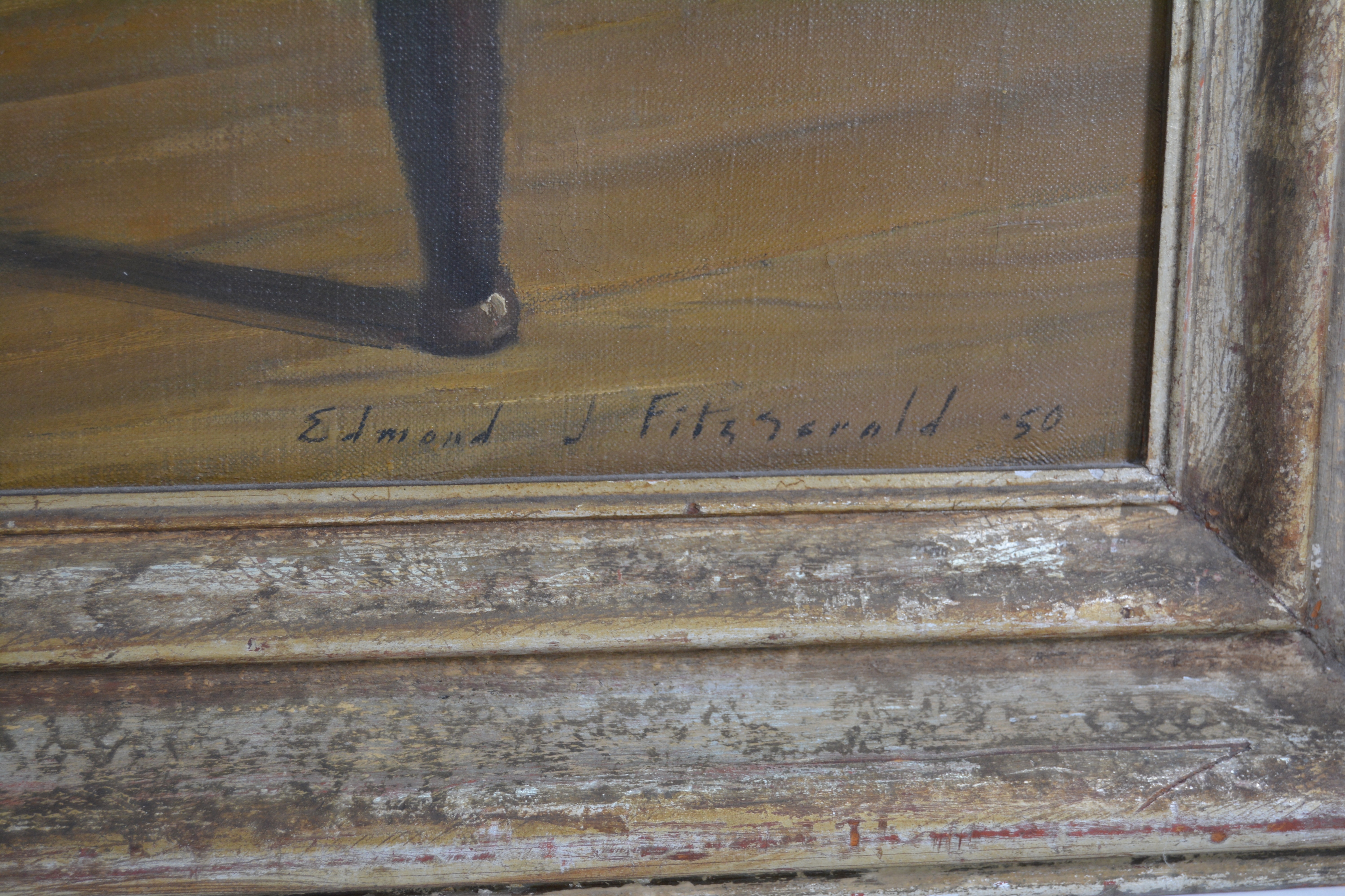 Edmond J. Fitzgerald Oil Painting "Portrait of Desme"