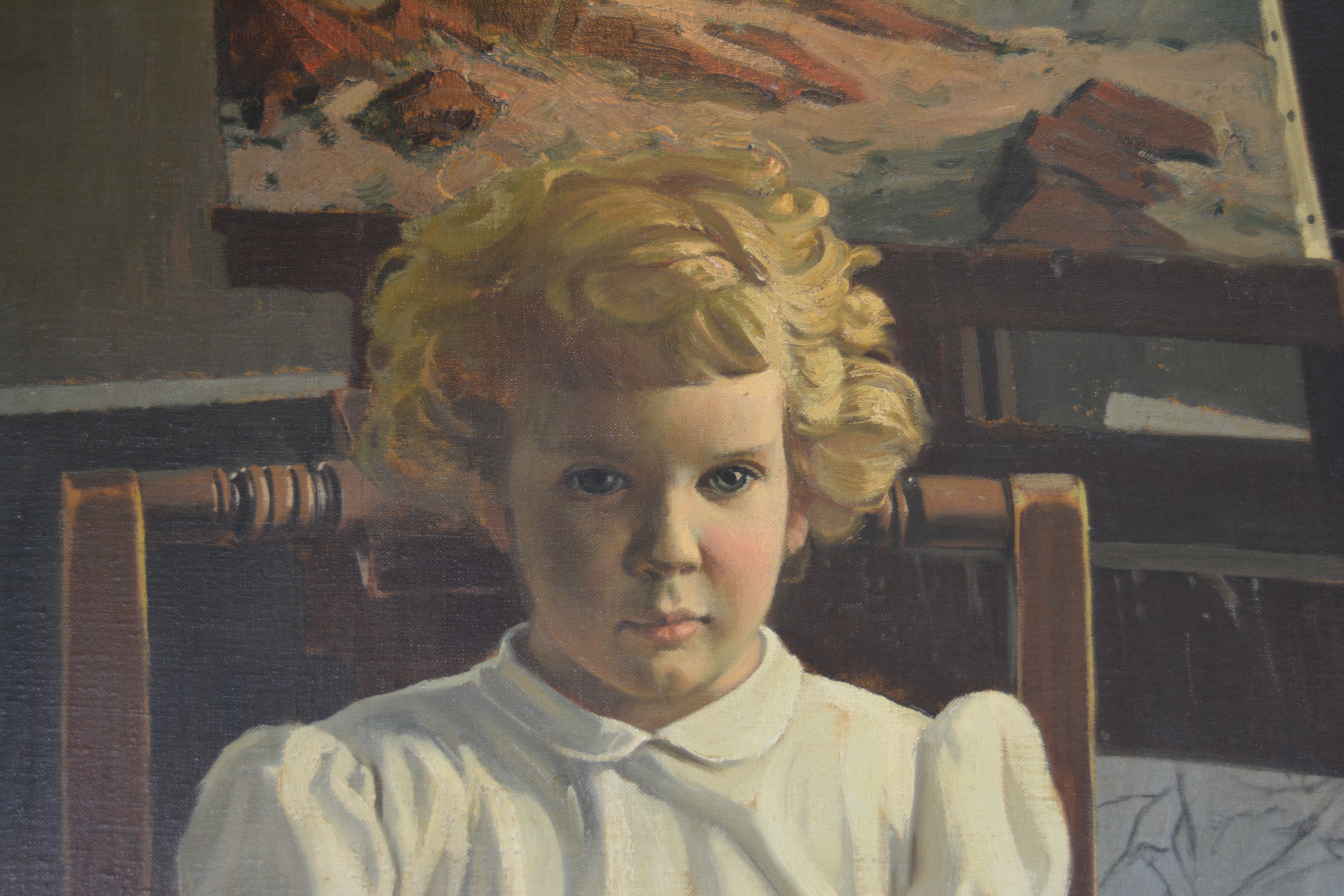 Edmond J. Fitzgerald Oil Painting "Portrait of Desme"